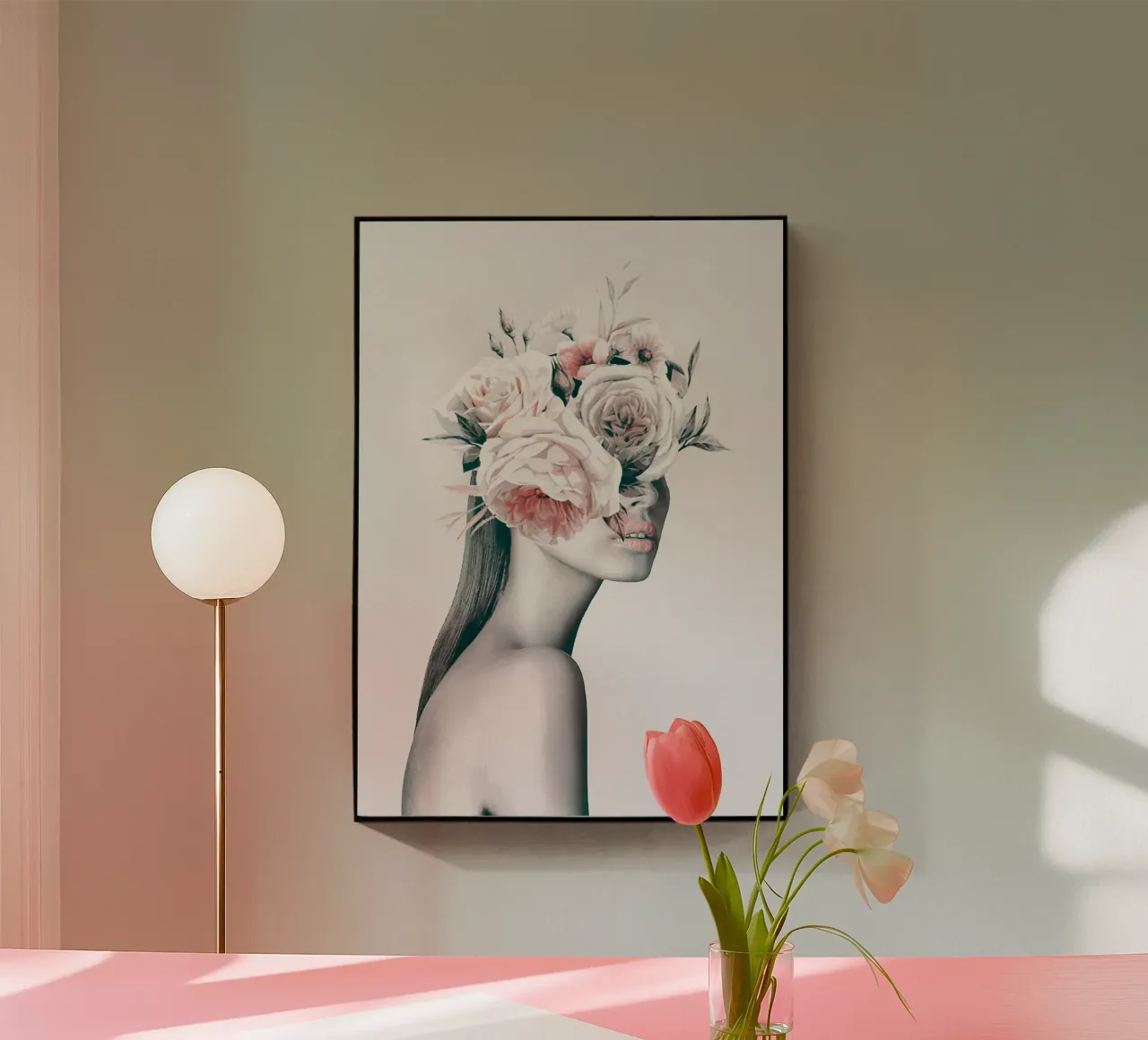 DONNA CON FIORI 11 plexiglass da dada22