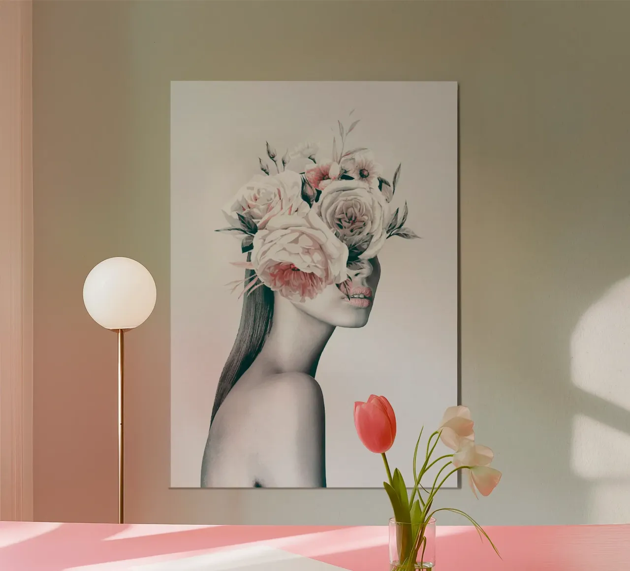 DONNA CON FIORI 11 carta hahnemühle da dada22