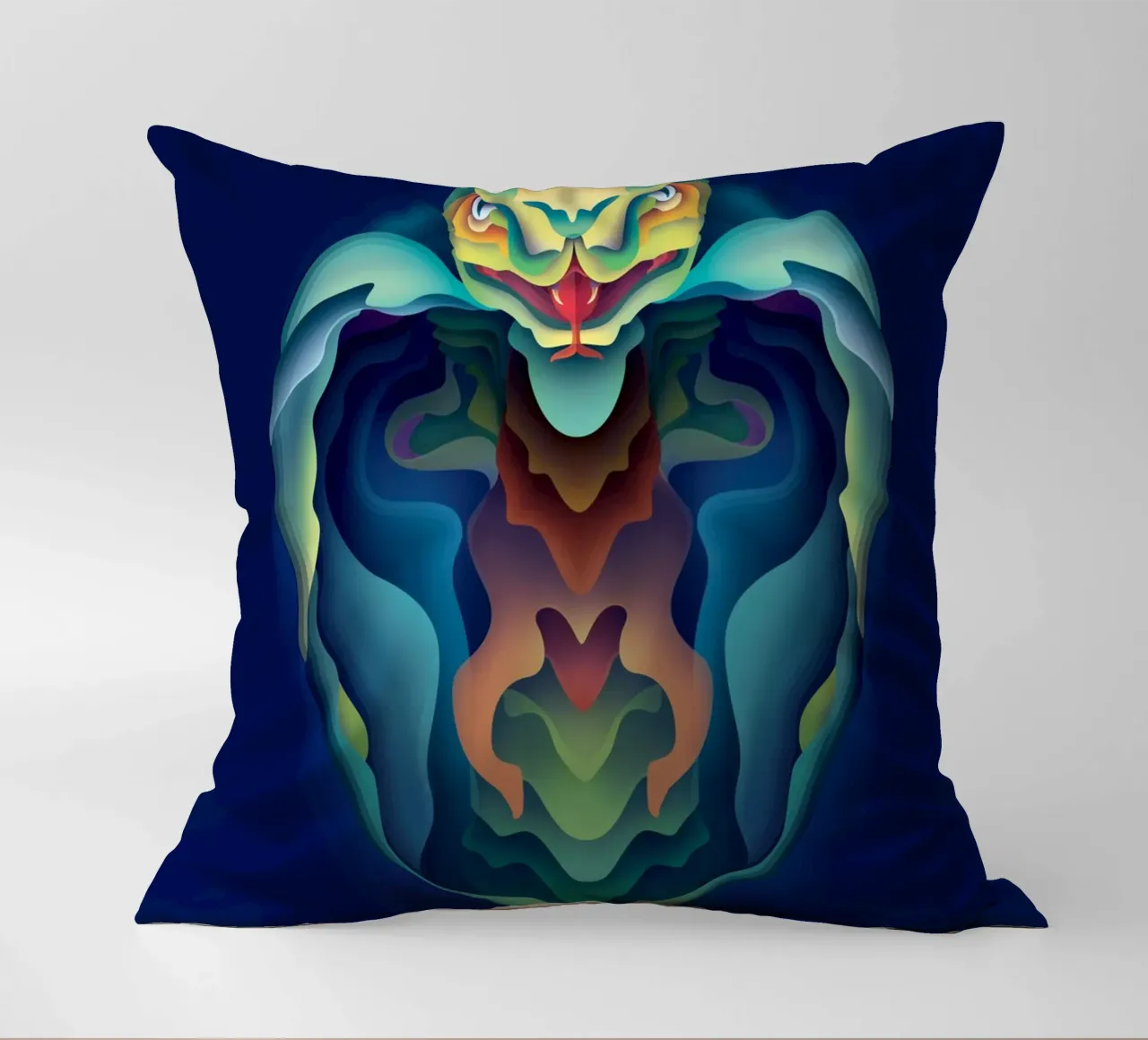 Serpente dello zodiaco cuscino da Artascy Art