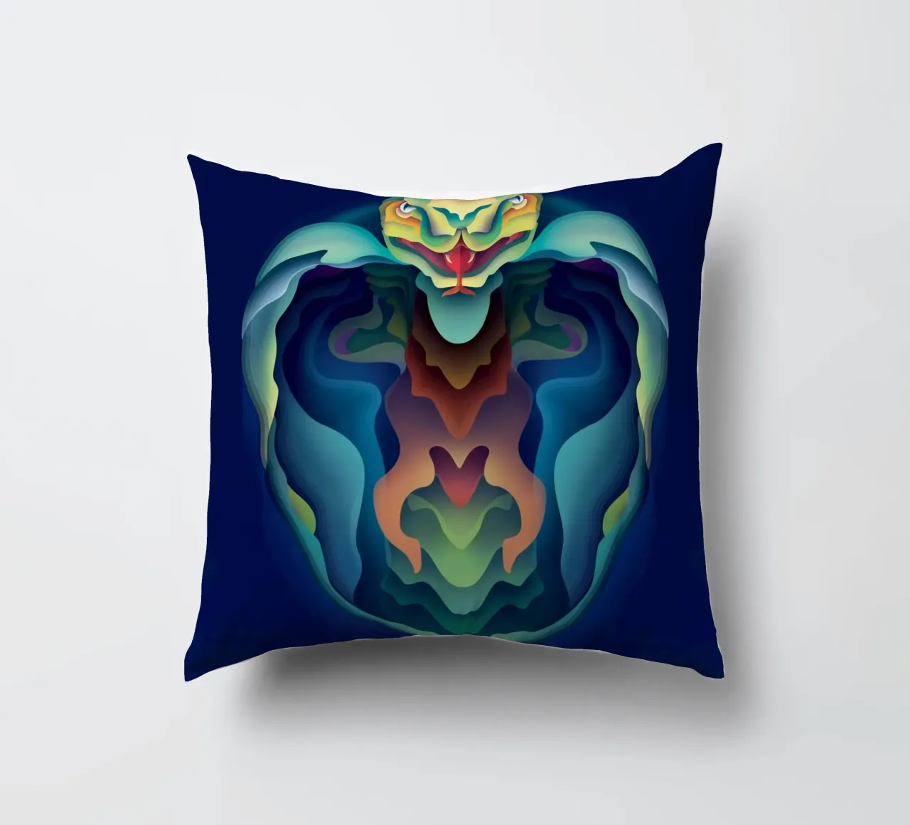 Serpente dello zodiaco cuscino da Artascy Art