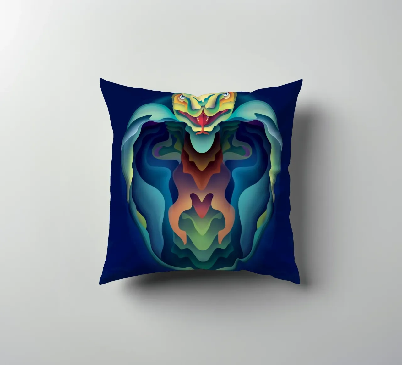 Serpente dello zodiaco cuscino da Artascy Art