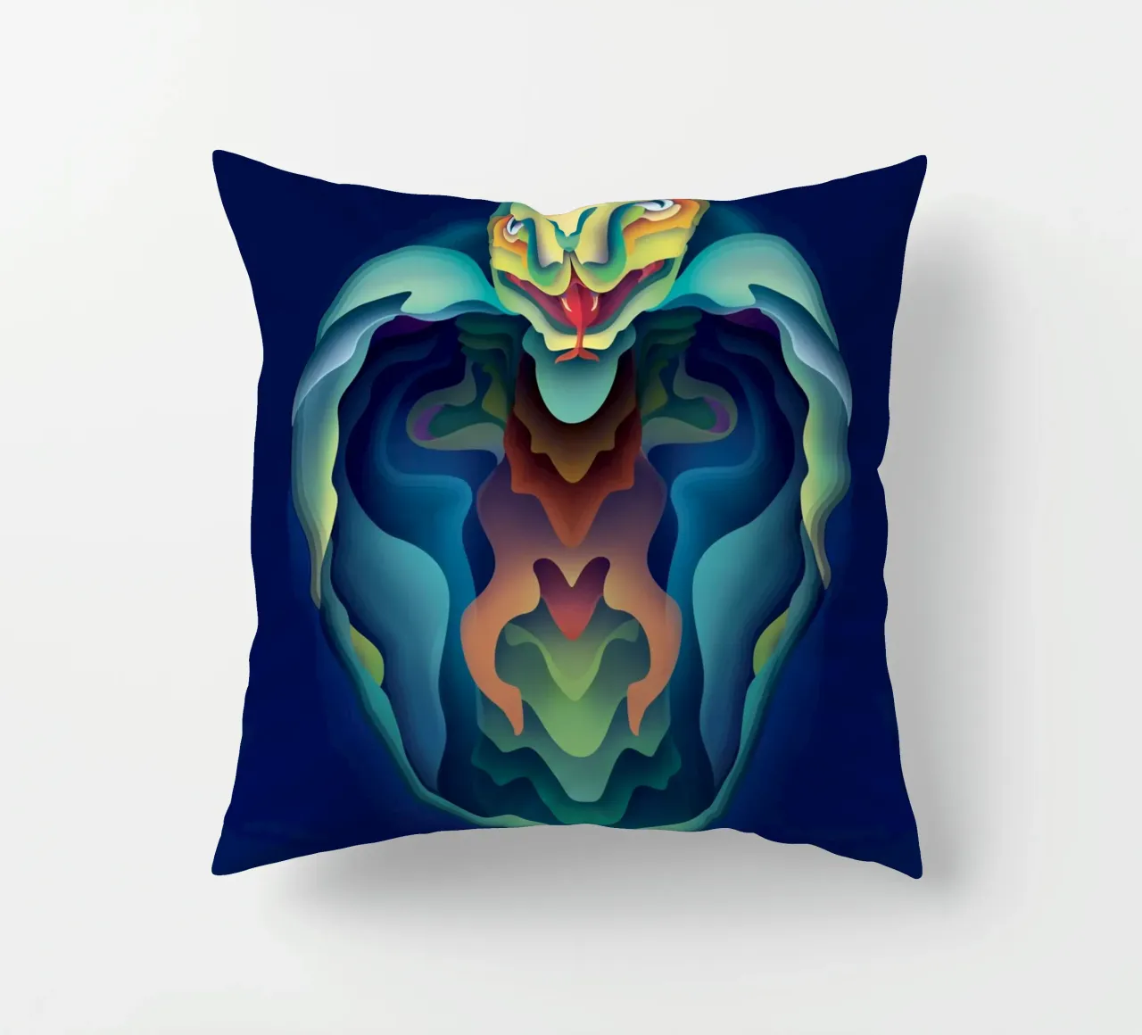 Serpente dello zodiaco cuscino da Artascy Art