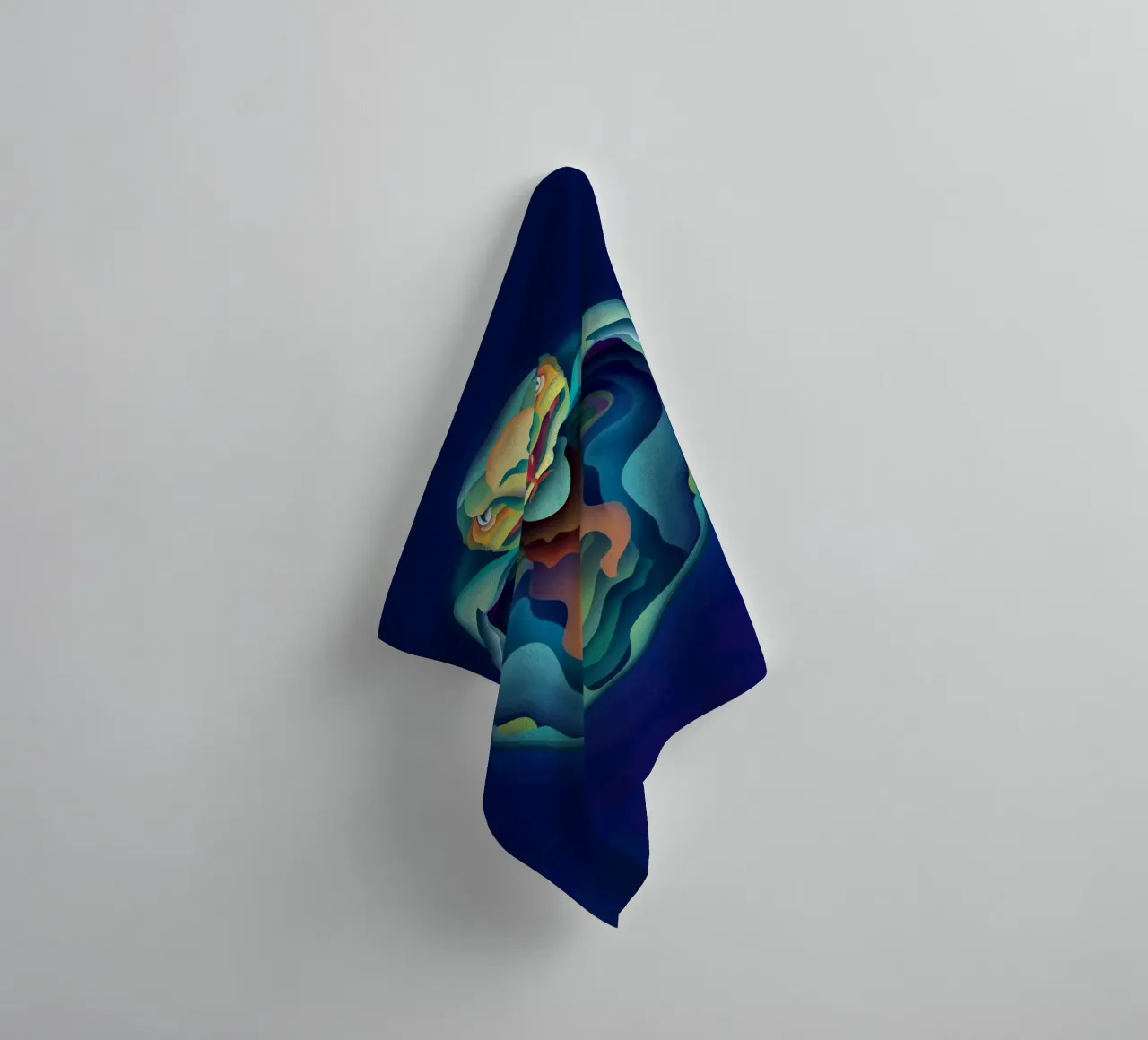 Zodiac Snake towel by Artascy Art