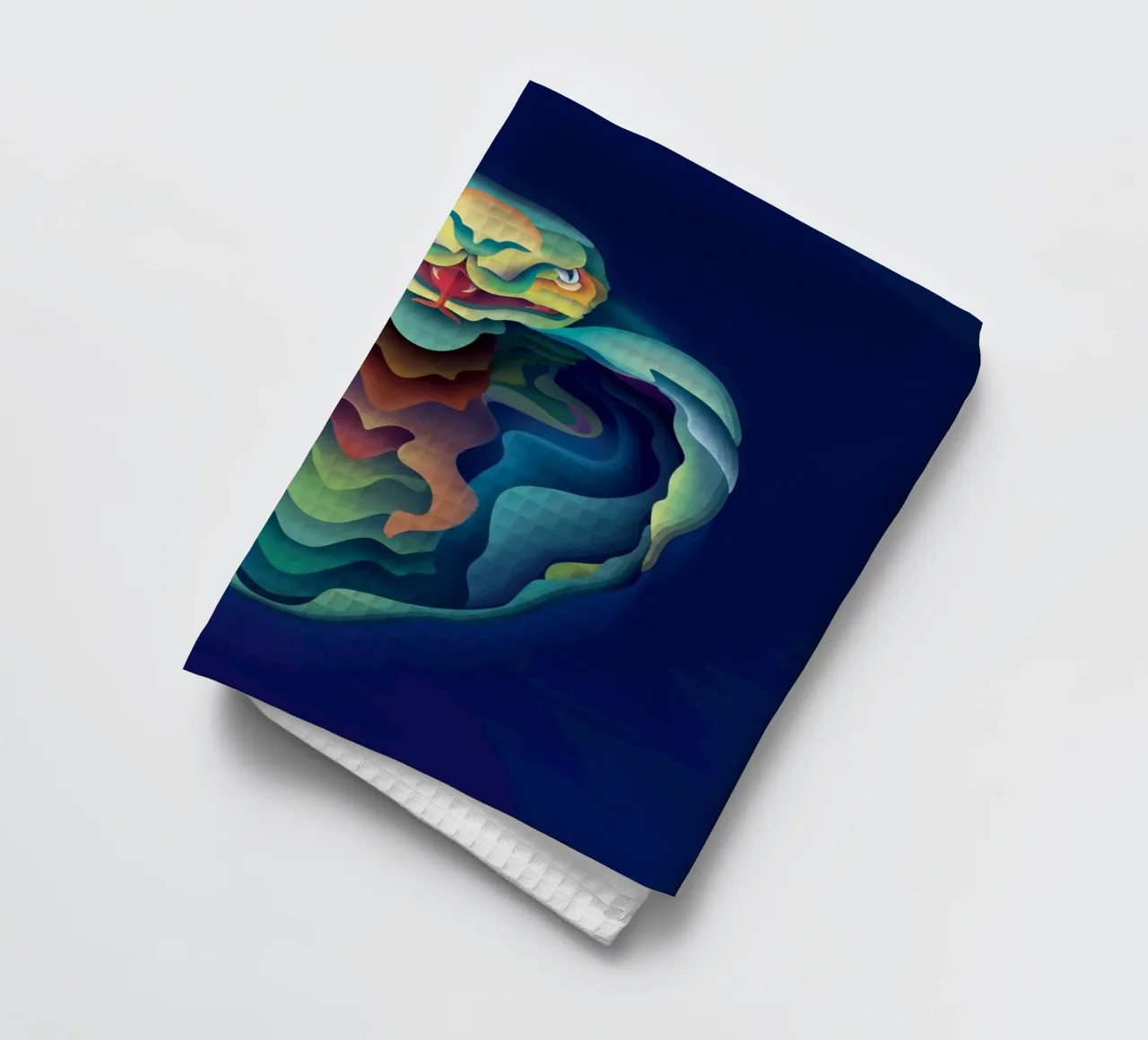 Serpente dello zodiaco canovaccio da cucina da Artascy Art