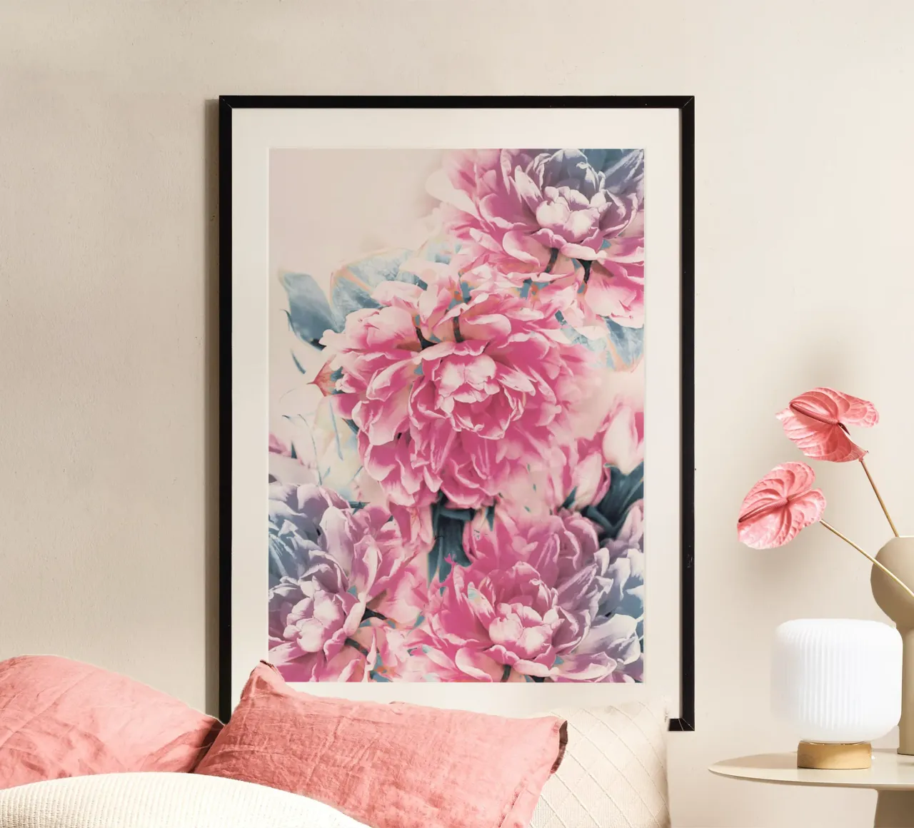fiori bellissimi poster con telaio in legno da dada22