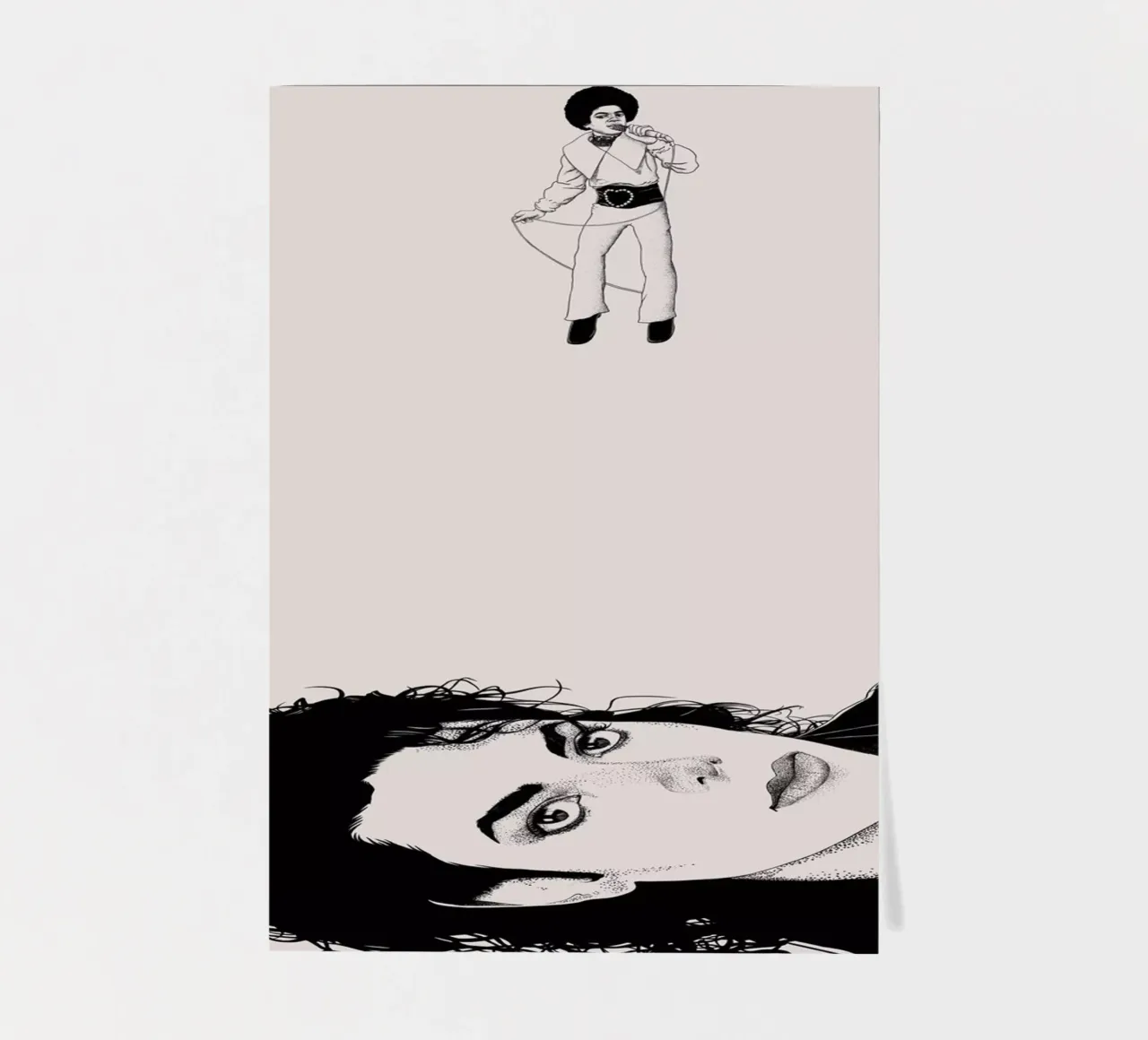 Michael Jackson - Geen kind stickervel van Artascy Art