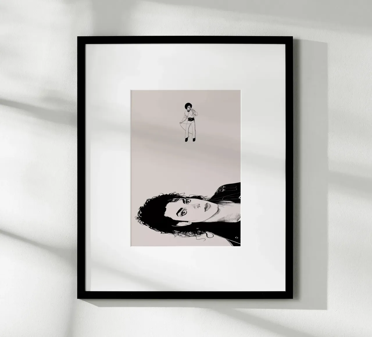 Michael Jackson - Nessuna infanzia poster con telaio in legno da Artascy Art