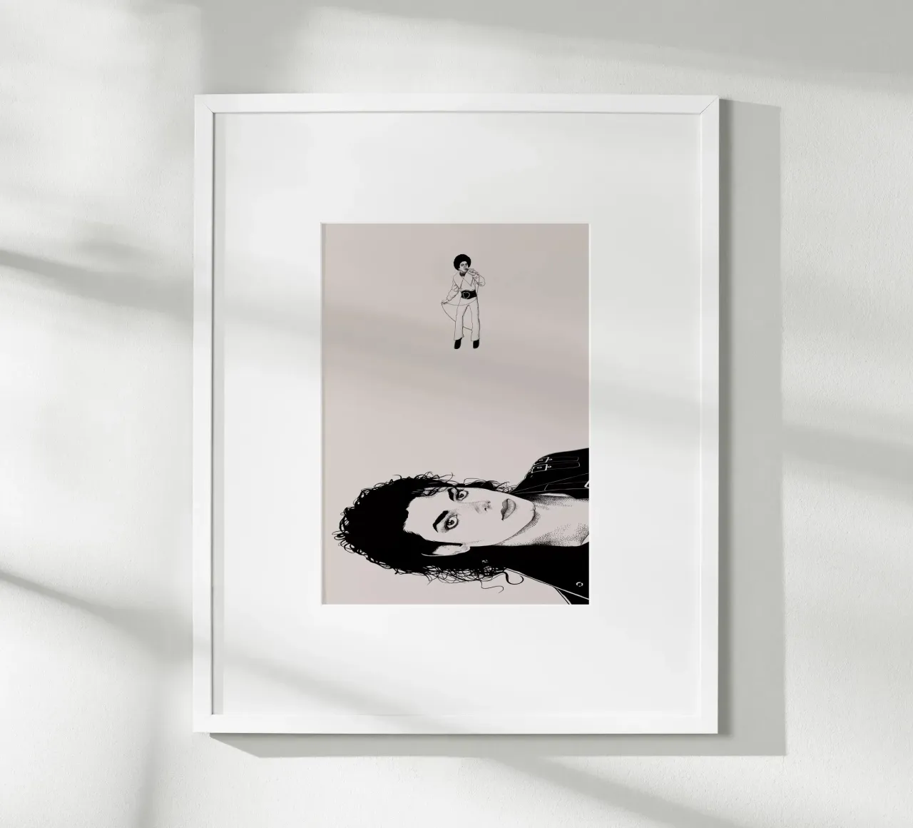 Michael Jackson - Nessuna infanzia poster con telaio in legno da Artascy Art