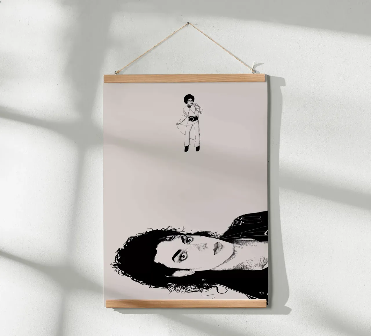 Michael Jackson - Nessuna infanzia poster con telaio in legno da Artascy Art