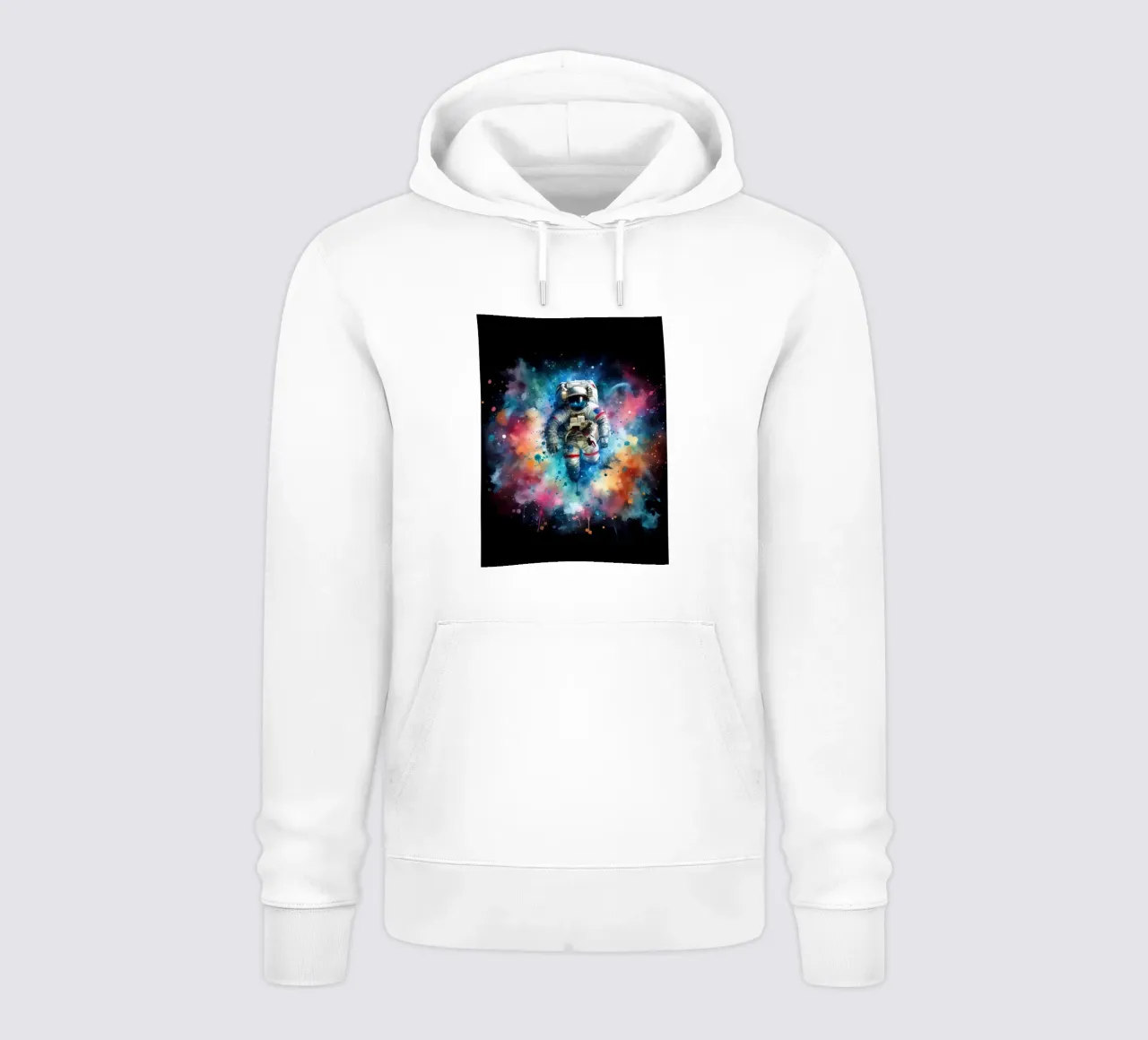 Astronauta in acquerello felpa con cappuccio da ARTVI-SHOP