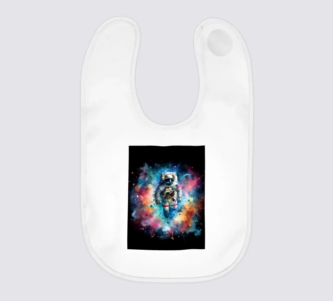 Astronauta in acquerello bavaglino da ARTVI-SHOP