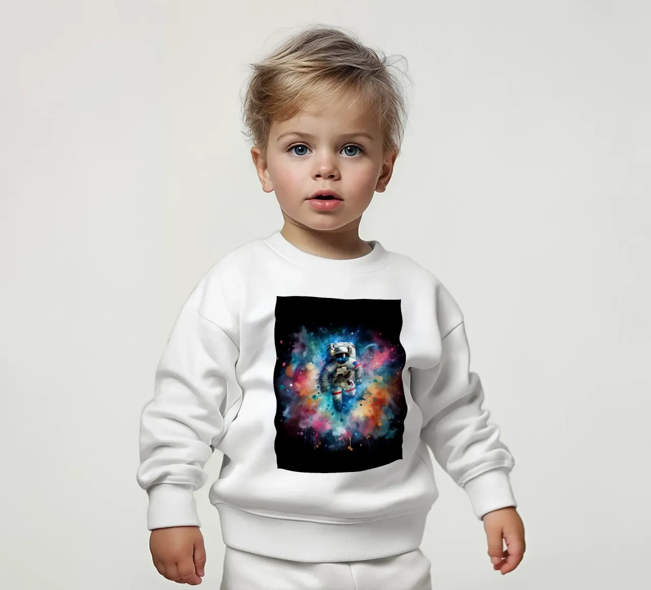 Astronauta in acquerello felpa neonato da ARTVI-SHOP