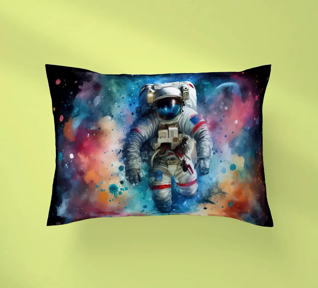 Astronauta in acquerello cuscino da ARTVI-SHOP