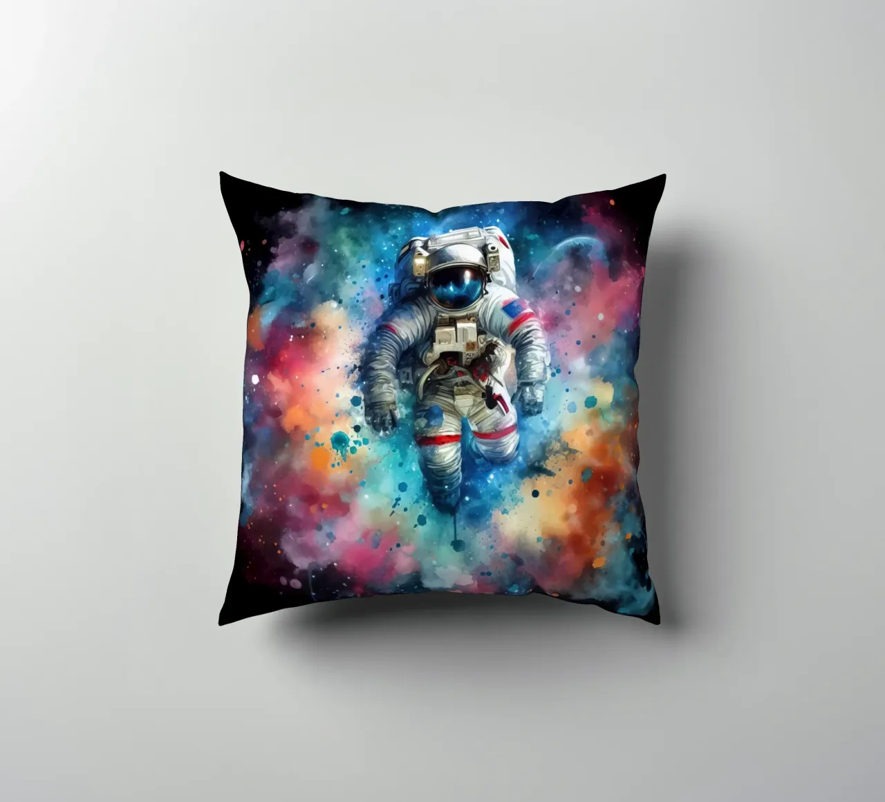 Astronauta in acquerello cuscino da ARTVI-SHOP