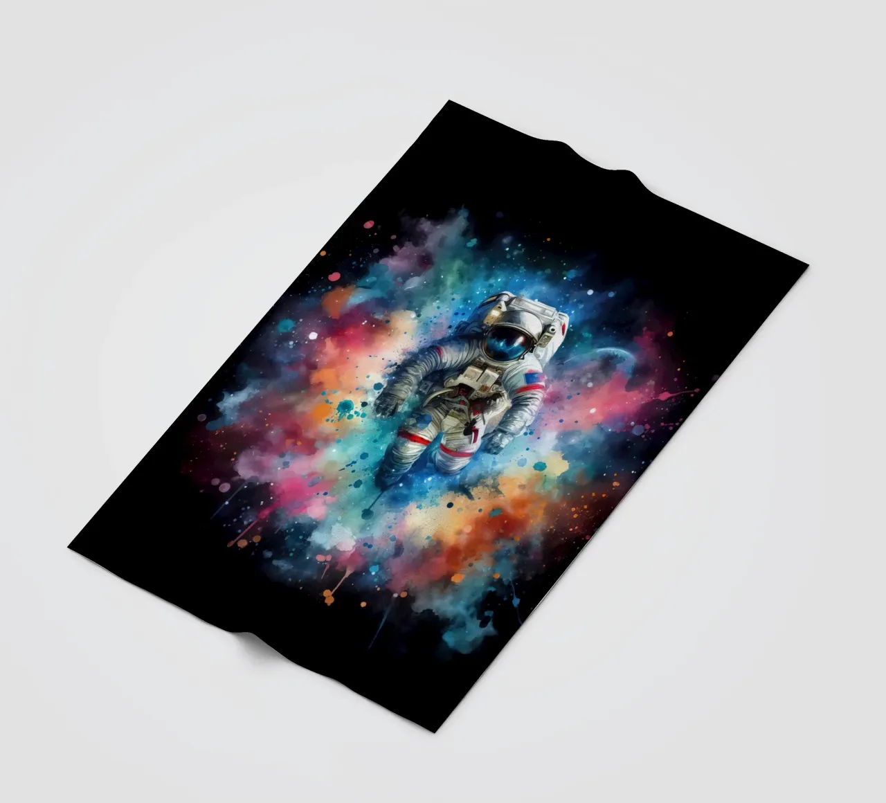 Astronauta in acquerello coperta in pile da ARTVI-SHOP