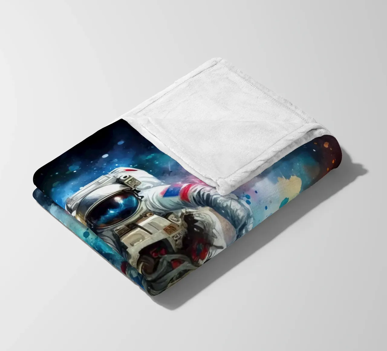 Astronauta in acquerello coperta in pile da ARTVI-SHOP