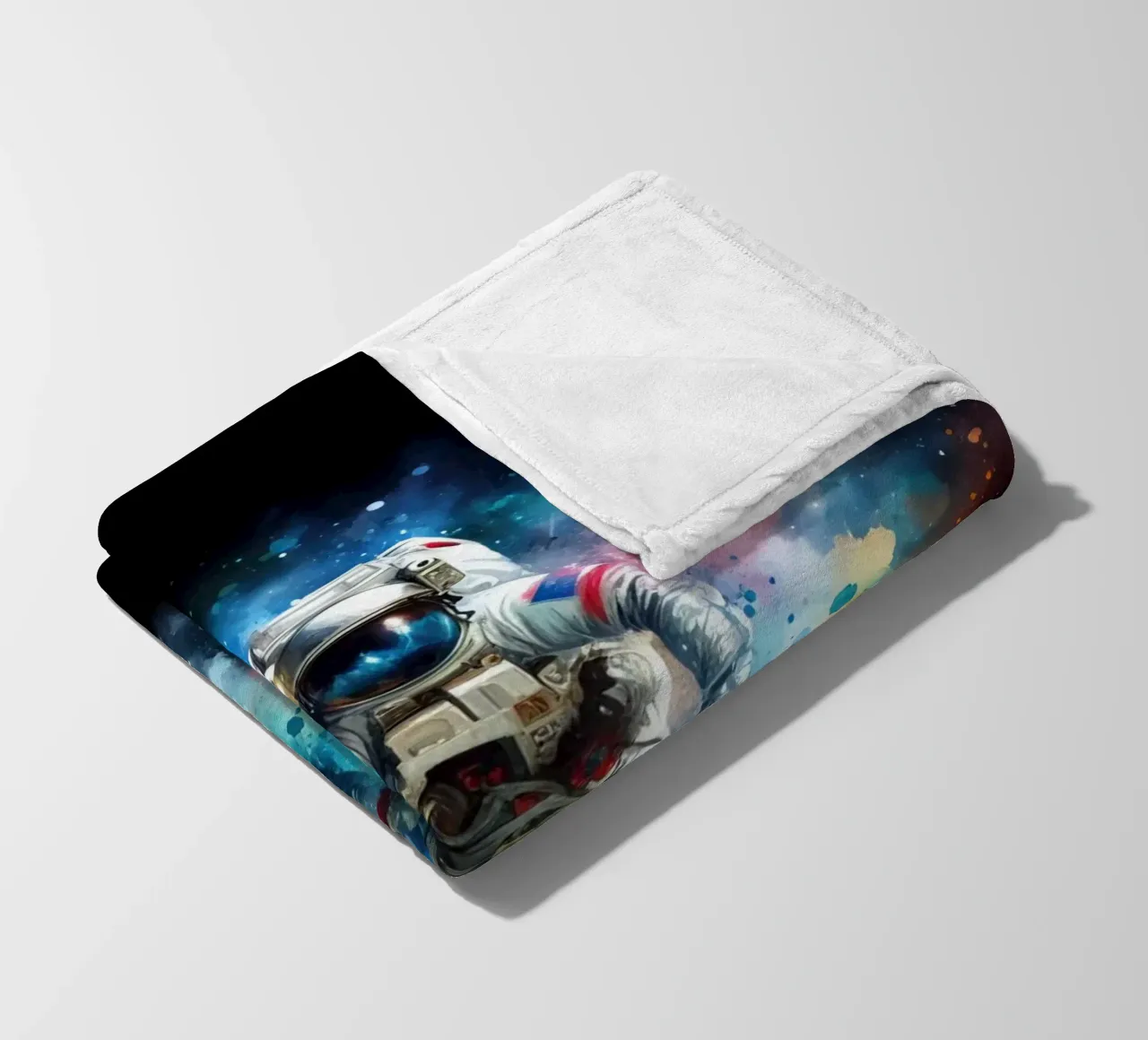 Astronauta in acquerello coperta in pile da ARTVI-SHOP