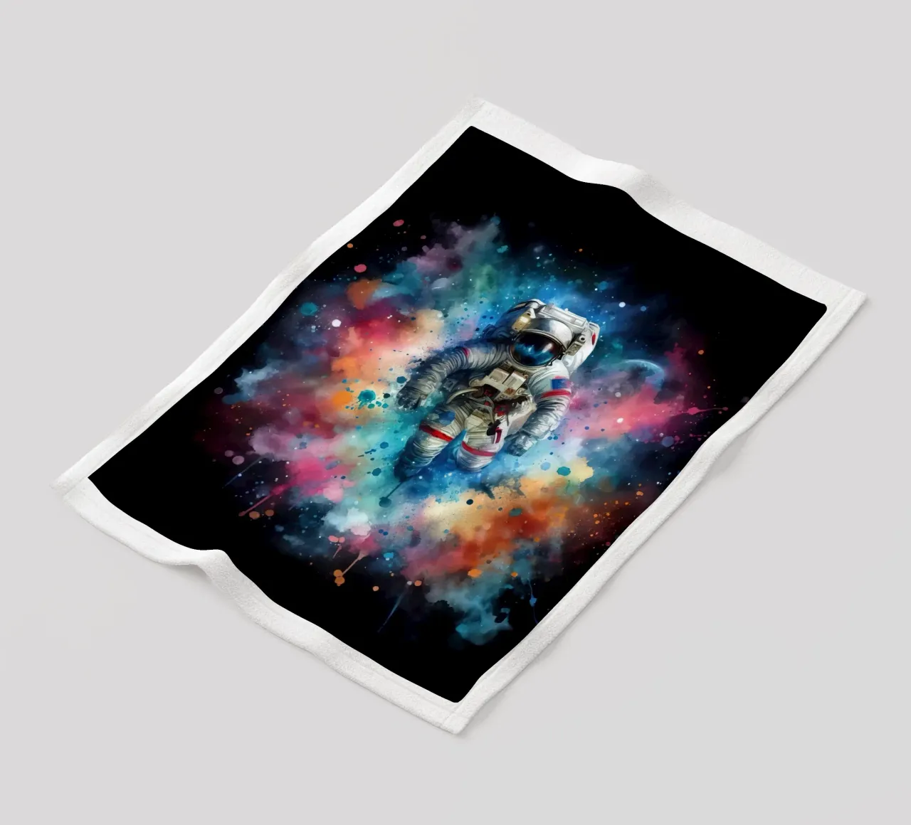 Astronauta in acquerello coperta in pile da ARTVI-SHOP