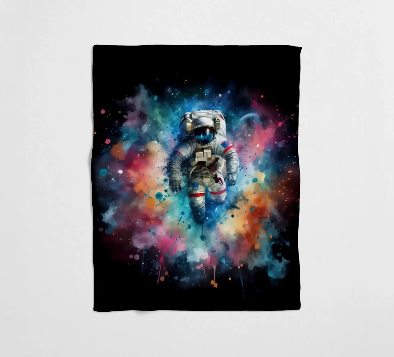 Astronauta in acquerello coperta in pile da ARTVI-SHOP