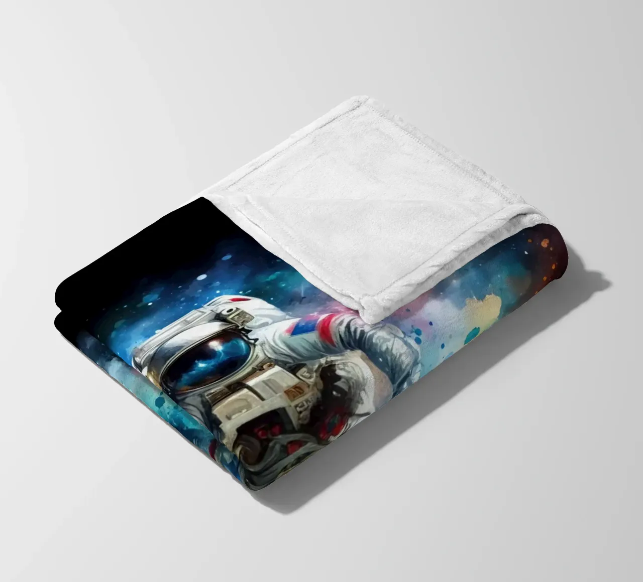 Astronauta in acquerello coperta in pile da ARTVI-SHOP