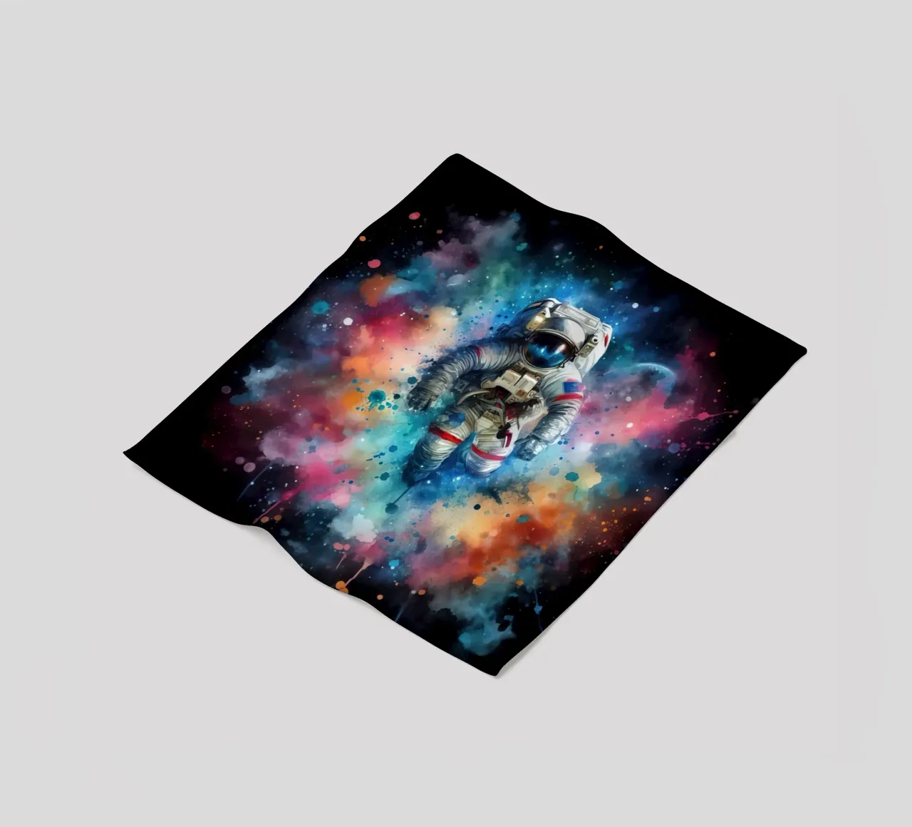 Astronauta in acquerello coperta in pile da ARTVI-SHOP