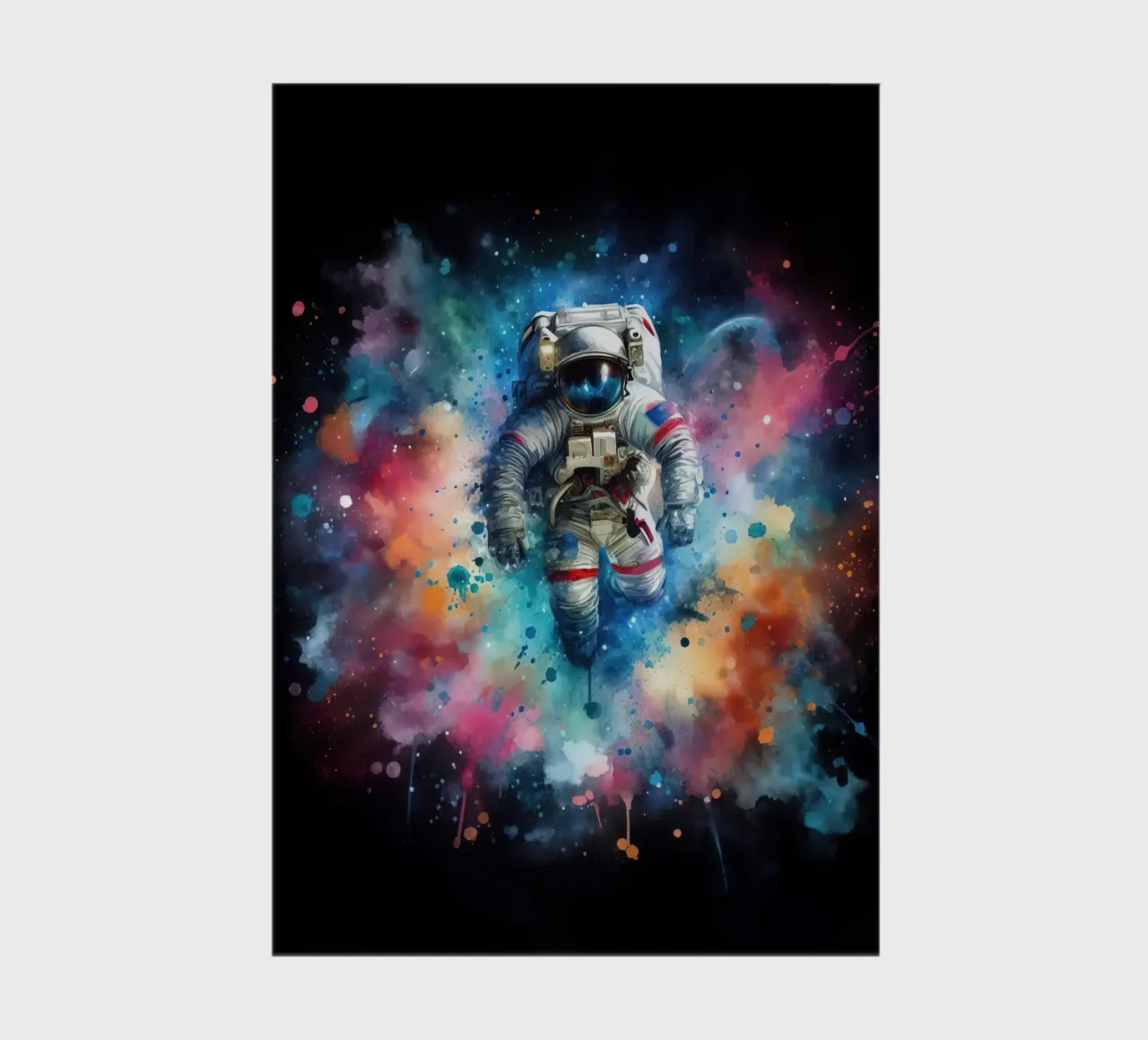 Astronaut in watercolor notebook by 🎁 ARTVI-SHOP