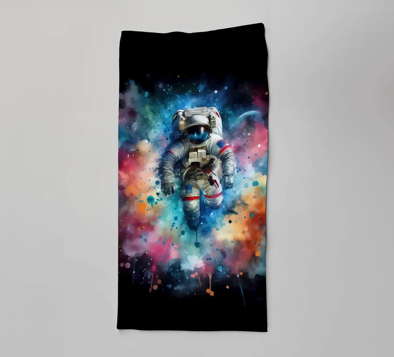 Astronauta in acquerello asciugamano da bagno da ARTVI-SHOP