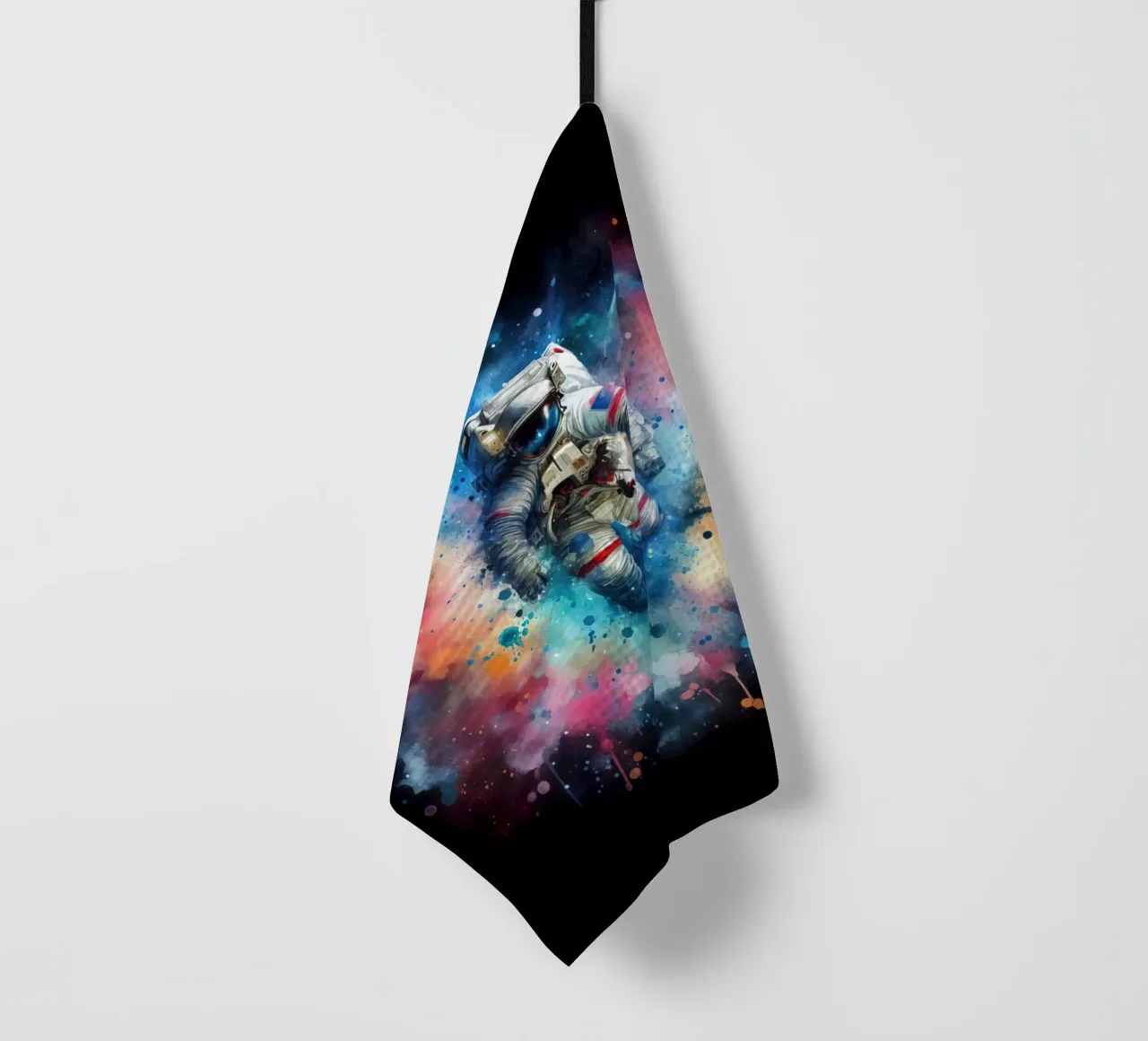 Astronauta in acquerello canovaccio da cucina da ARTVI-SHOP