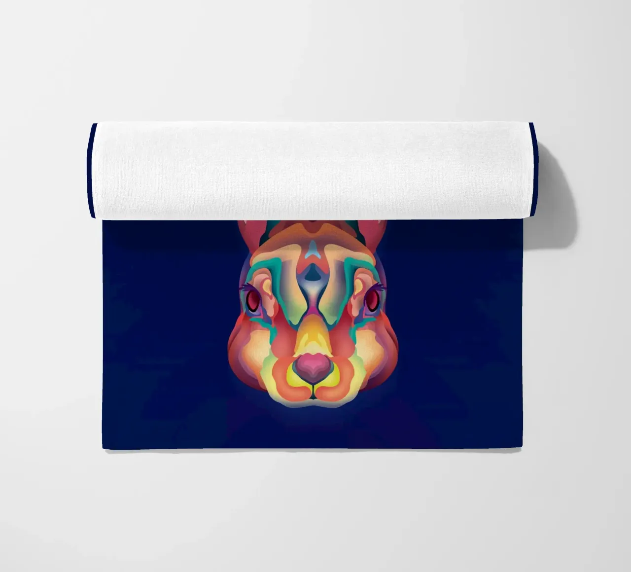 Tierkreiszeichen Kaninchen Strandtuch von Artascy Art