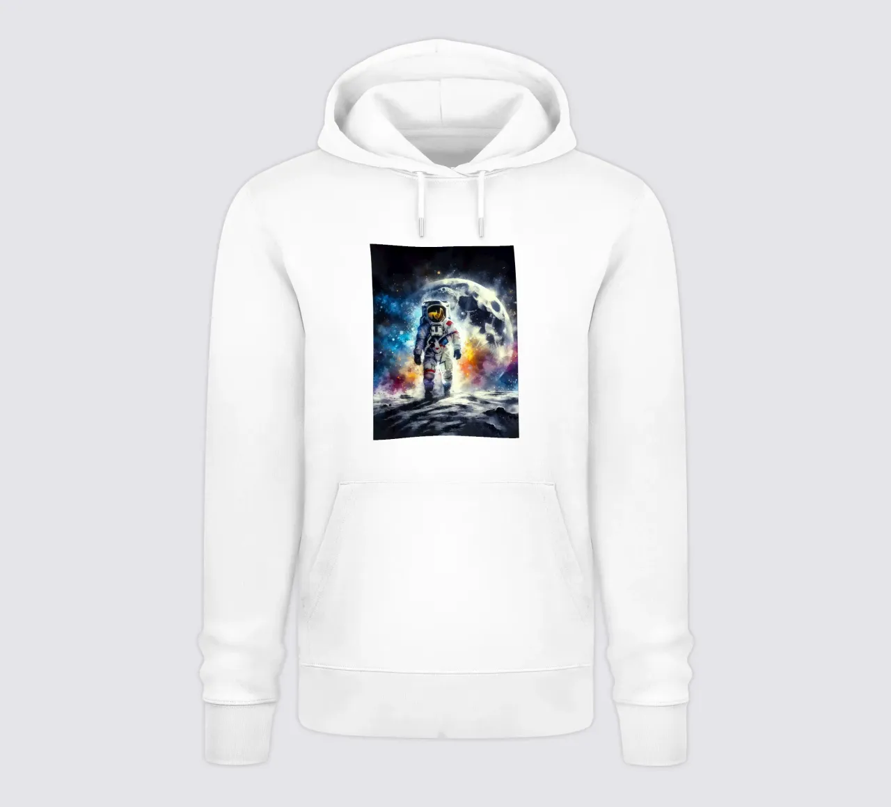 Astronauta in acquerello felpa con cappuccio da ARTVI-SHOP