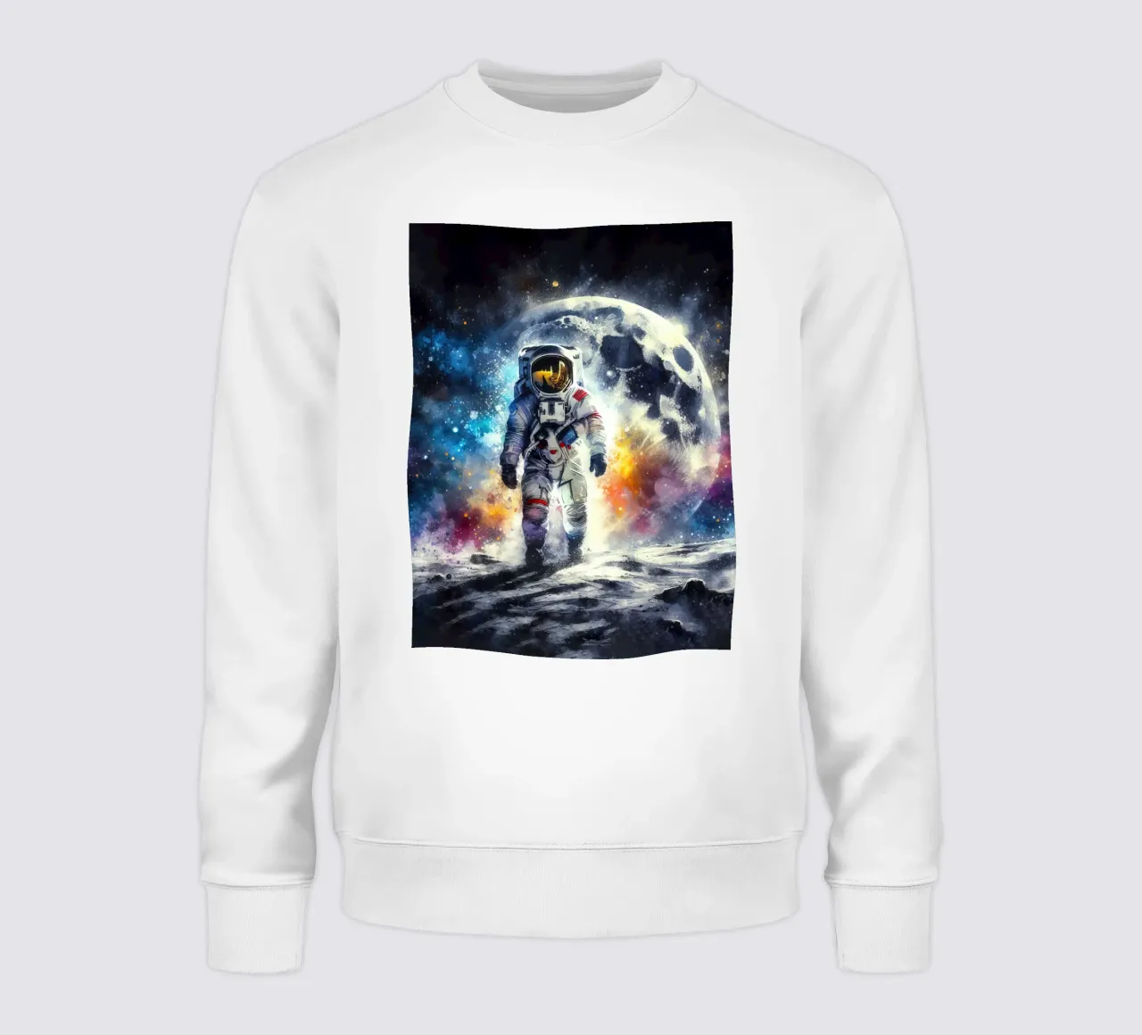 Astronauta in acquerello felpa da 🎁 NOBELART