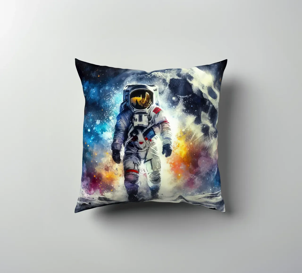 Astronauta in acquerello cuscino da ARTVI-SHOP