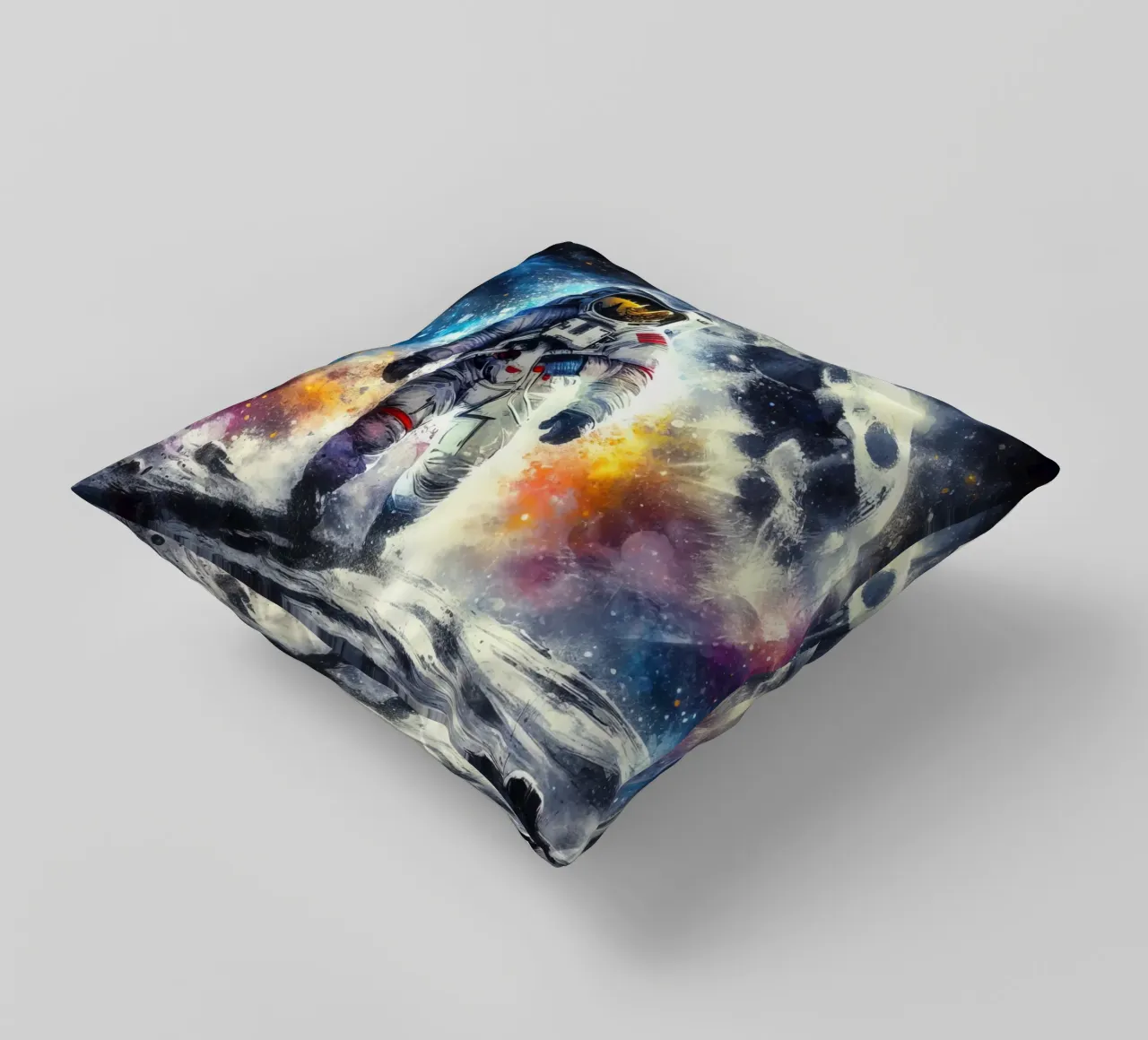 Astronauta in acquerello cuscino da ARTVI-SHOP