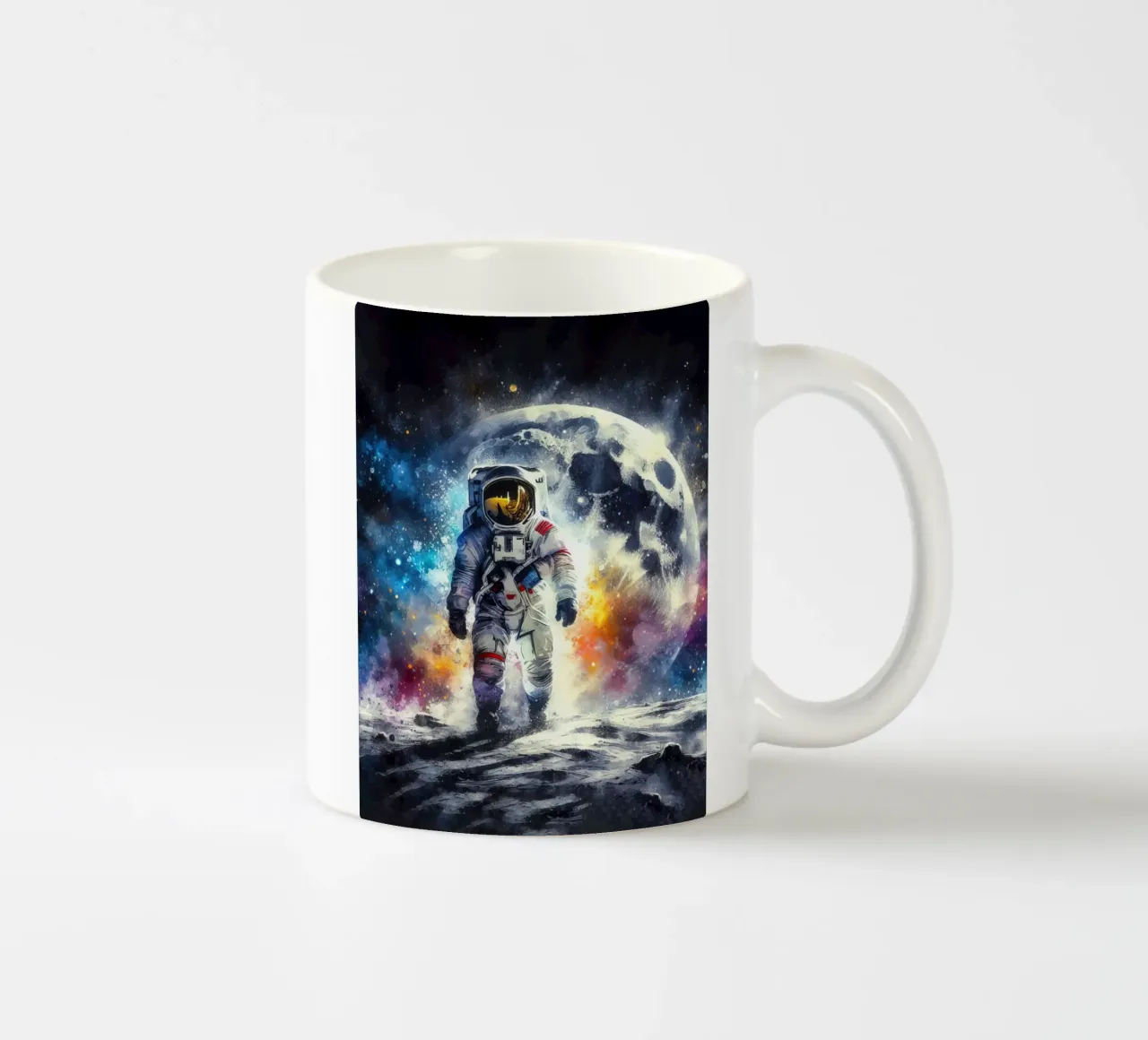 Astronauta in acquerello tazza in ceramica da ARTVI-SHOP