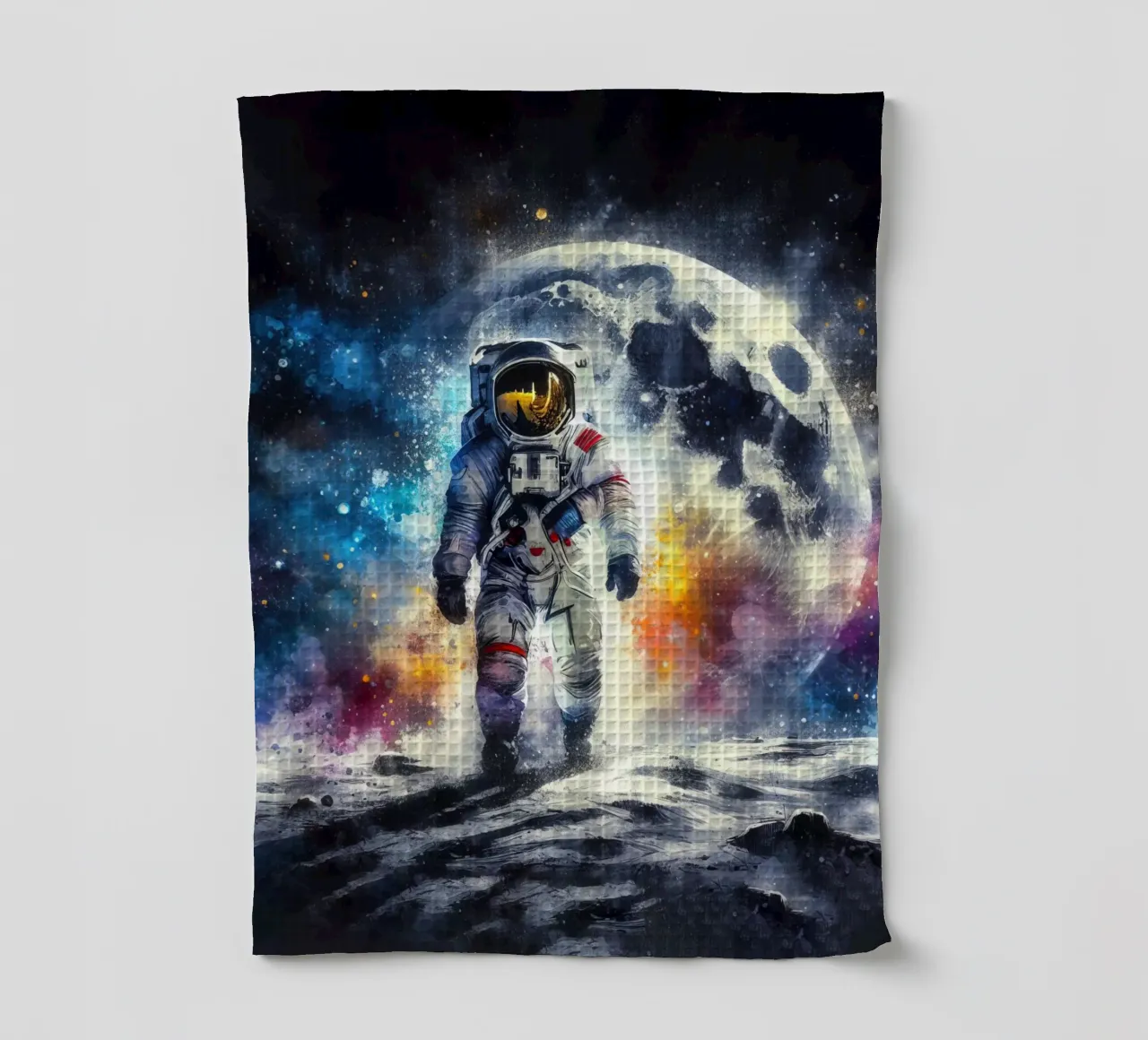 Astronauta in acquerello canovaccio da cucina da ARTVI-SHOP