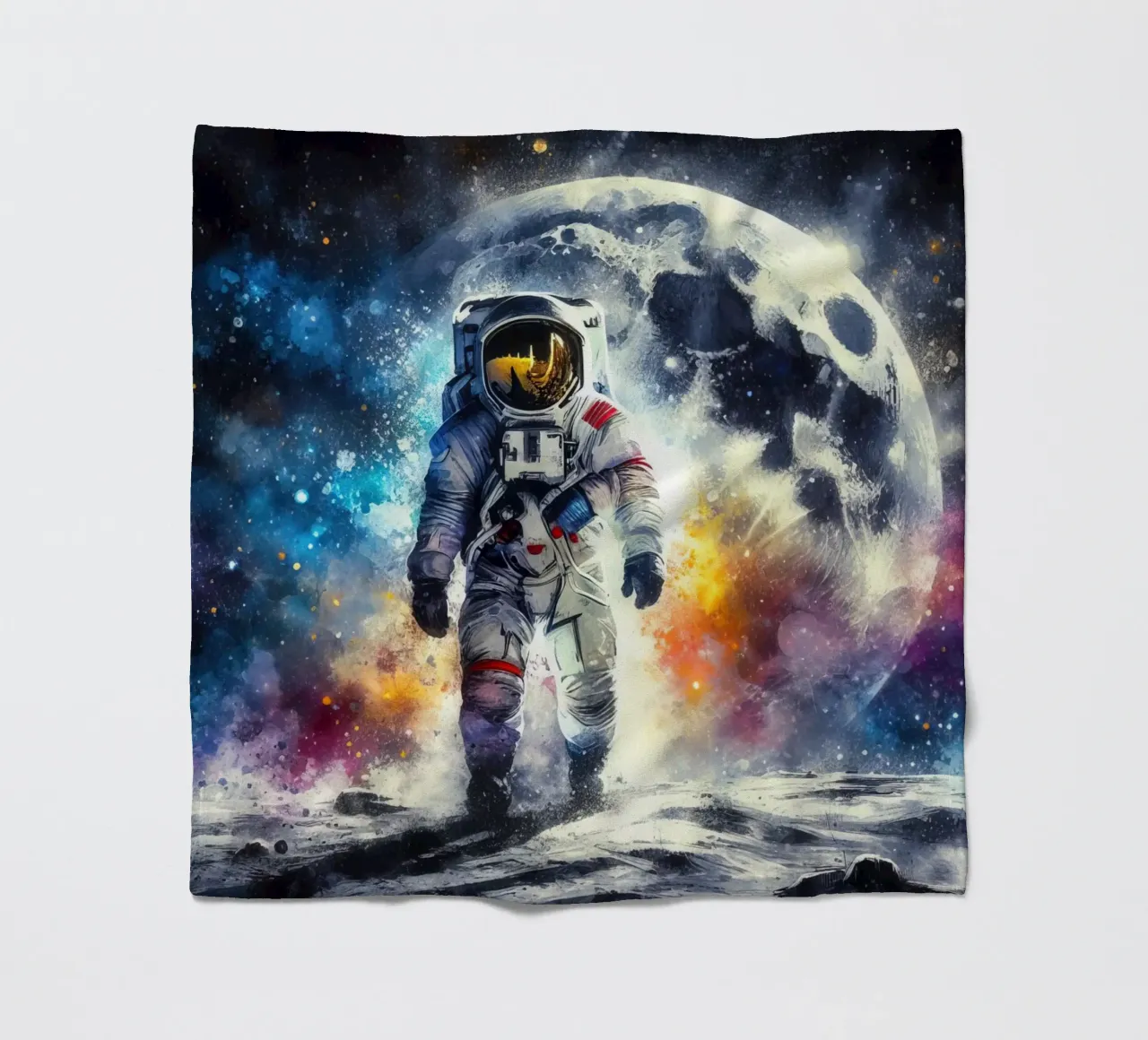 Astronauta in acquerello coperta in pile da ARTVI-SHOP