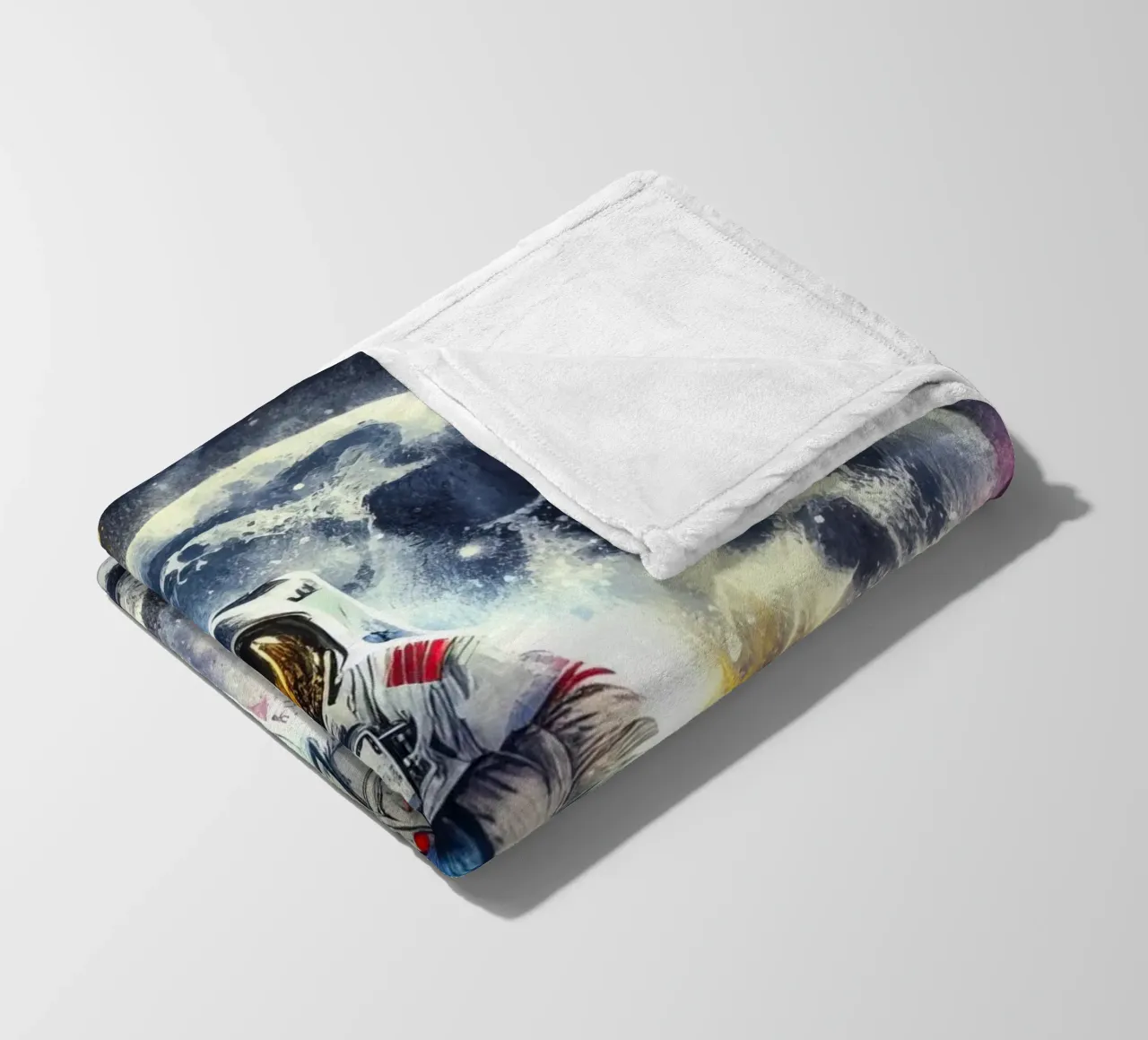 Astronauta in acquerello coperta in pile da ARTVI-SHOP