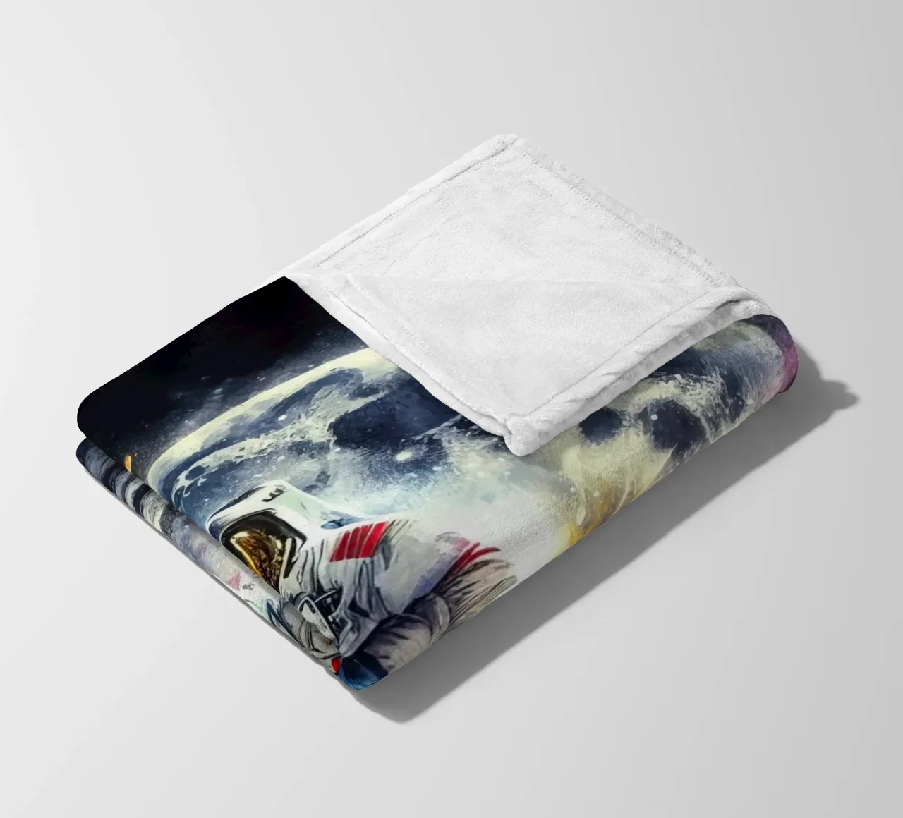 Astronauta in acquerello coperta in pile da ARTVI-SHOP