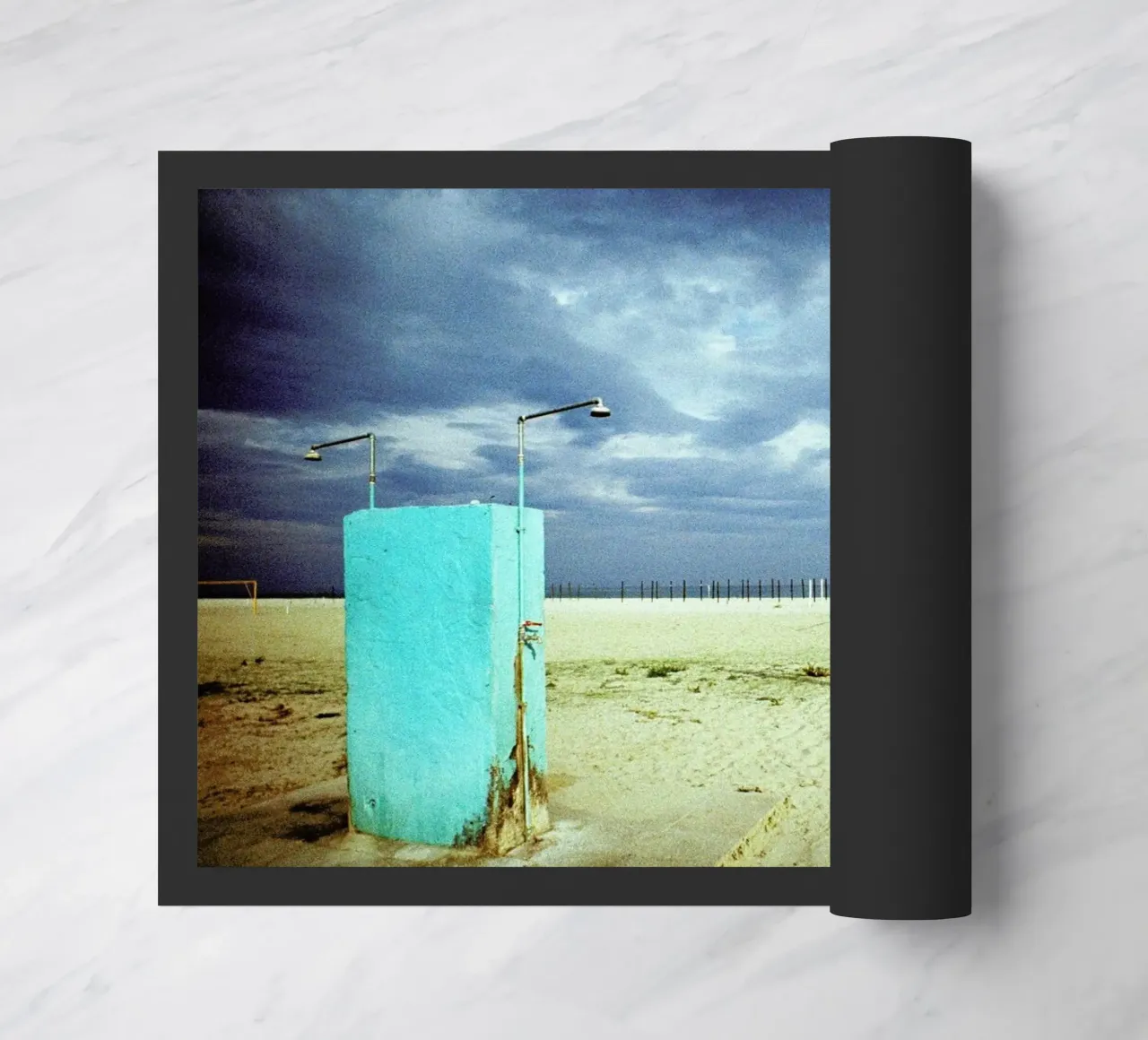 Shower doormat by BLAEK Design Studio