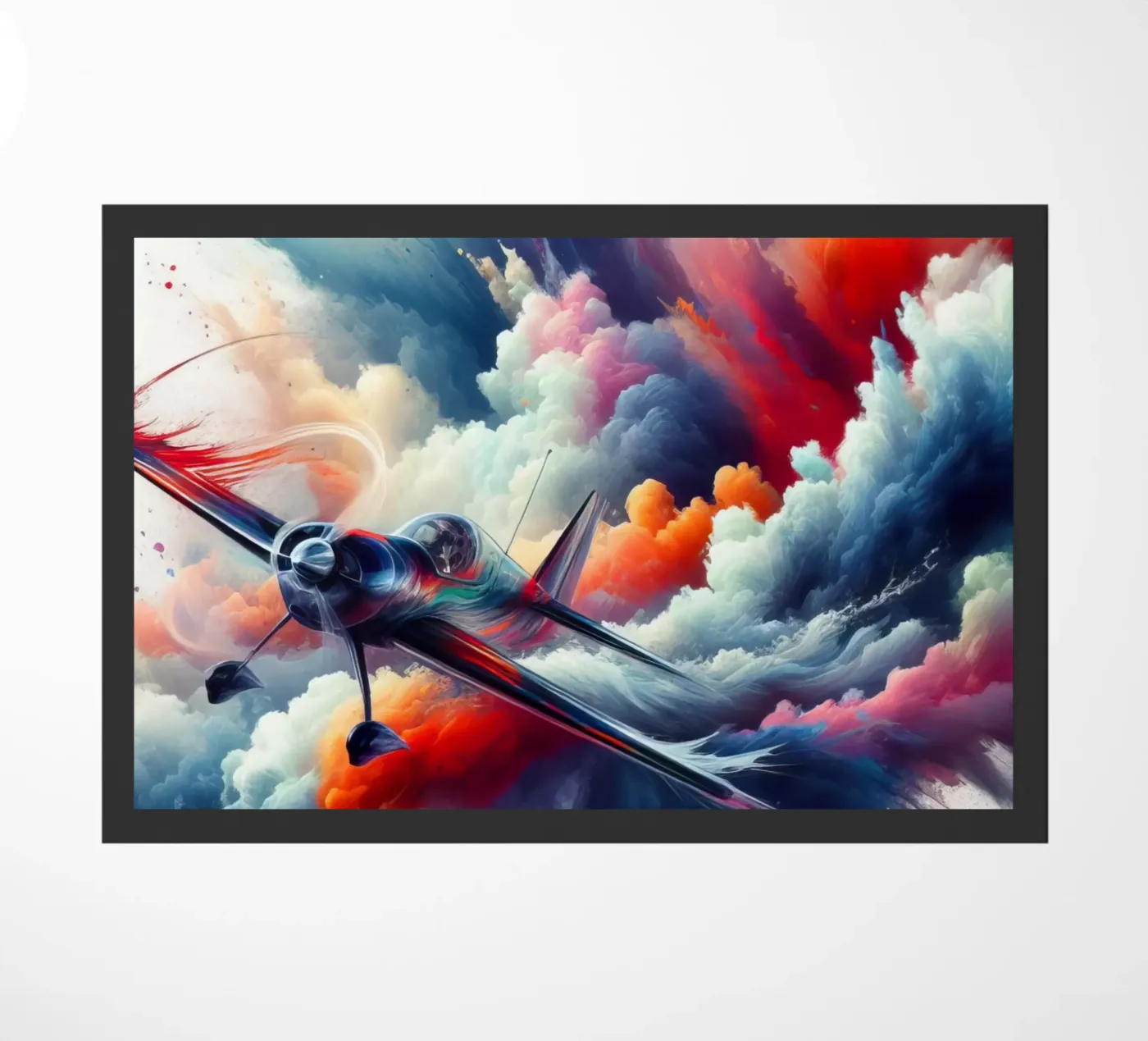 acrobatic plane doormat by 🎁 NOBELART