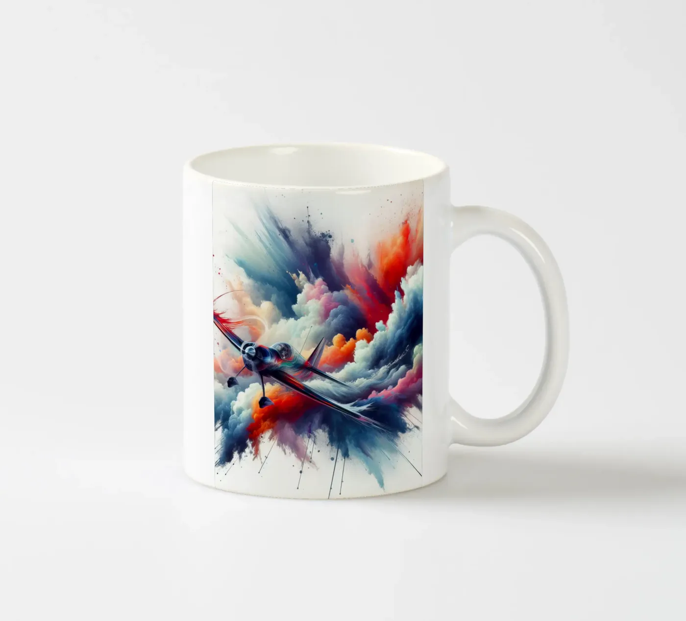 acrobatic plane ceramic mug by 🎁 NOBELART