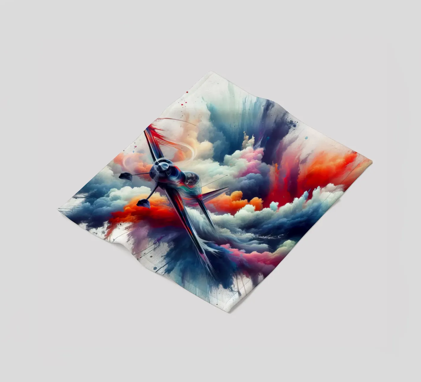 acrobatic plane Fleecedecke von 🎁 NOBELART