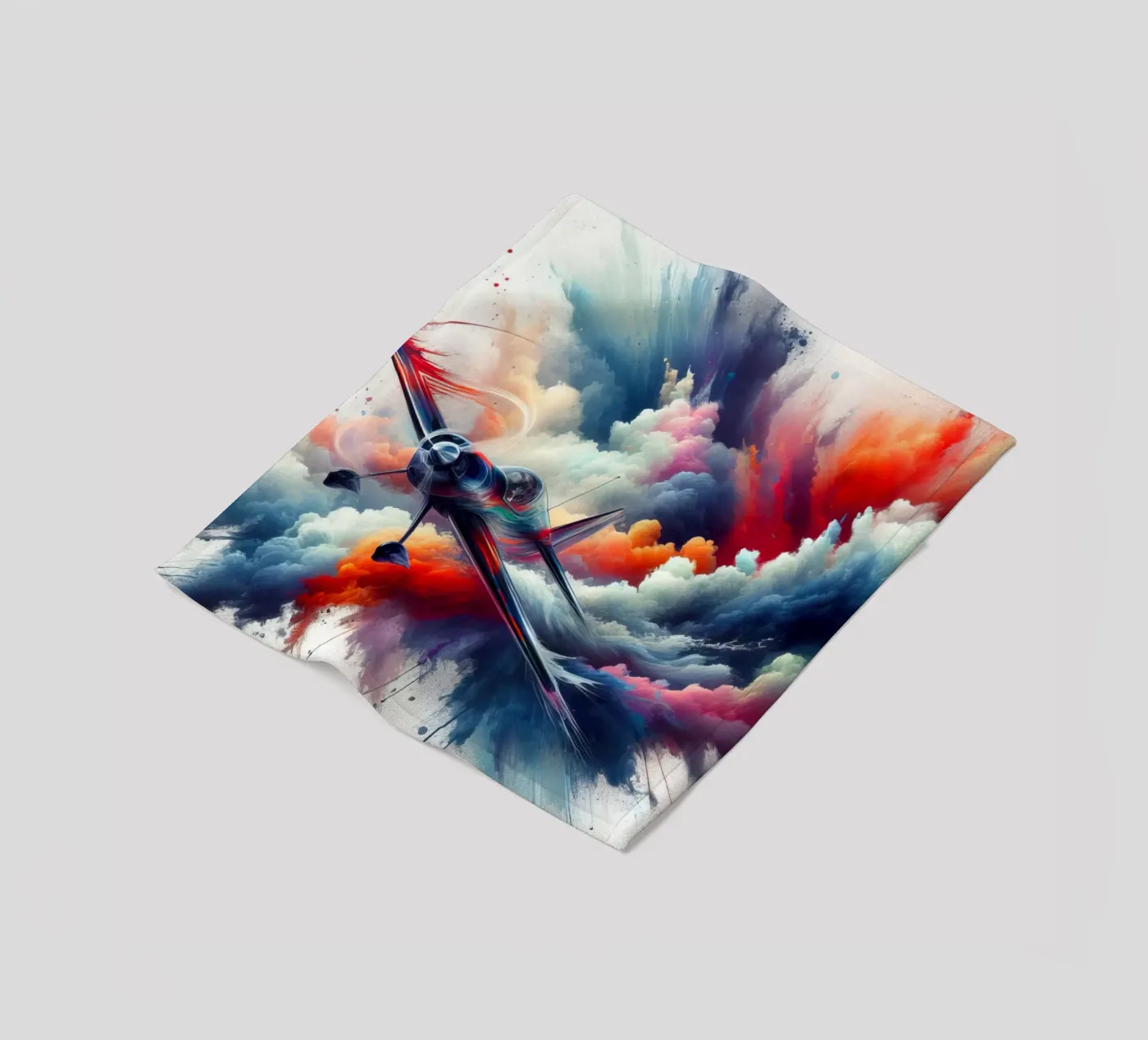 acrobatic plane Fleecedecke von 🎁 NOBELART