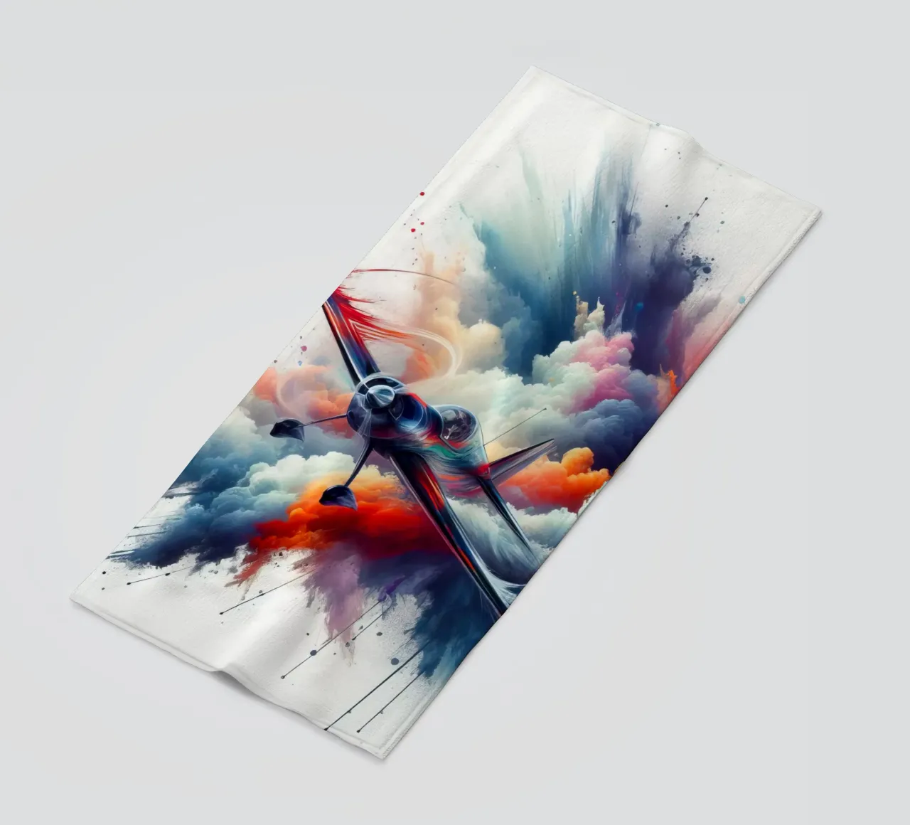 aereo acrobatico telo mare da 🎁 NOBELART