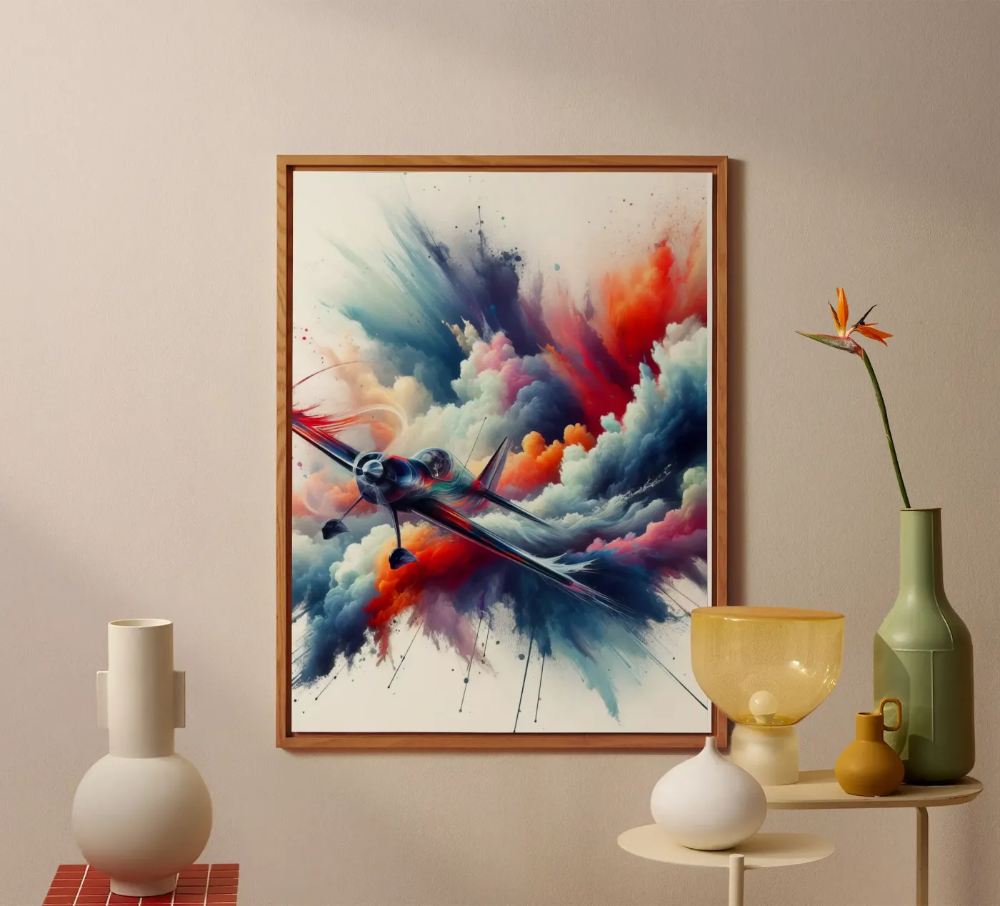 acrobatic plane forex plate by 🎁 NOBELART