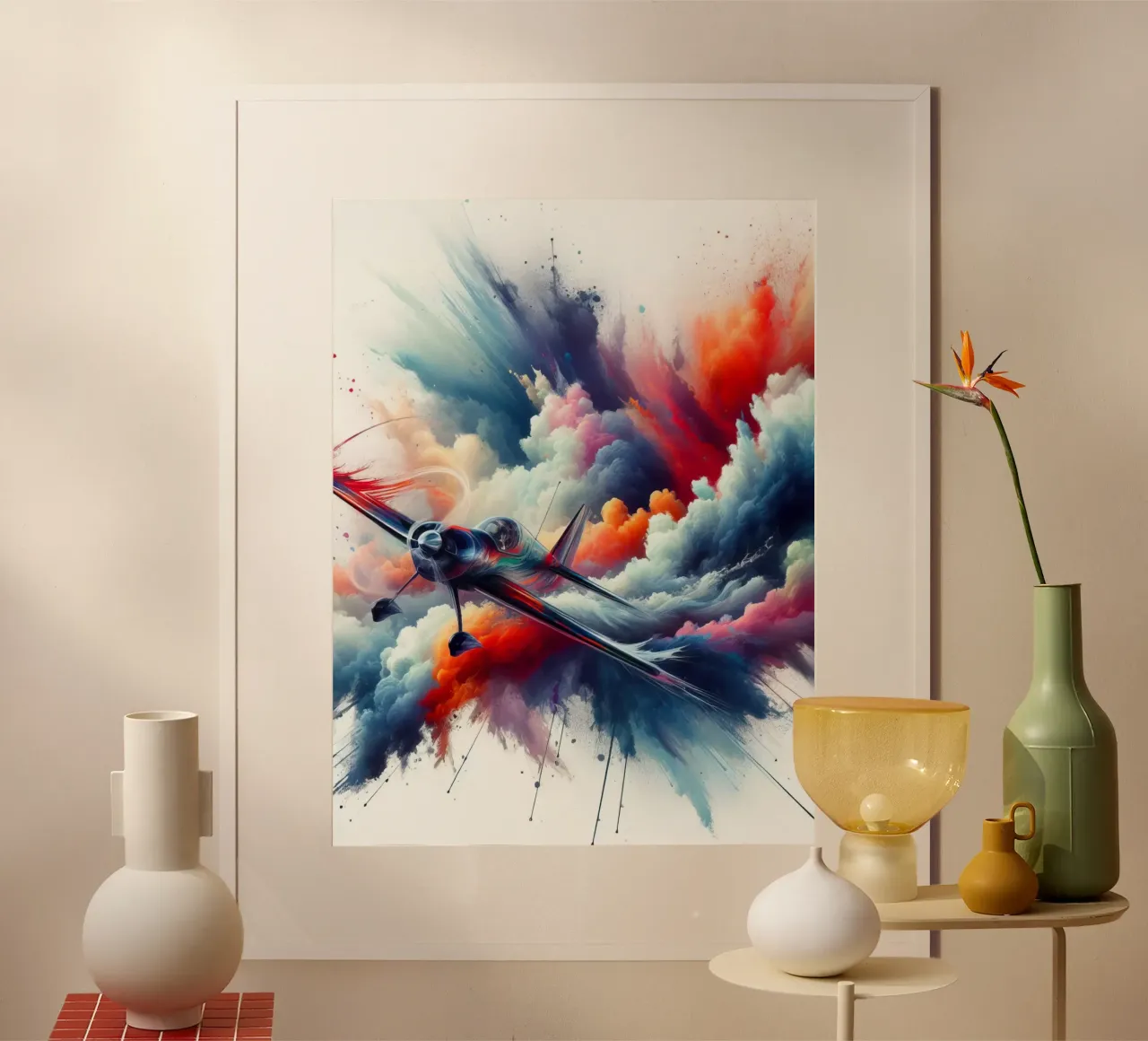 acrobatic plane poster by 🎁 NOBELART