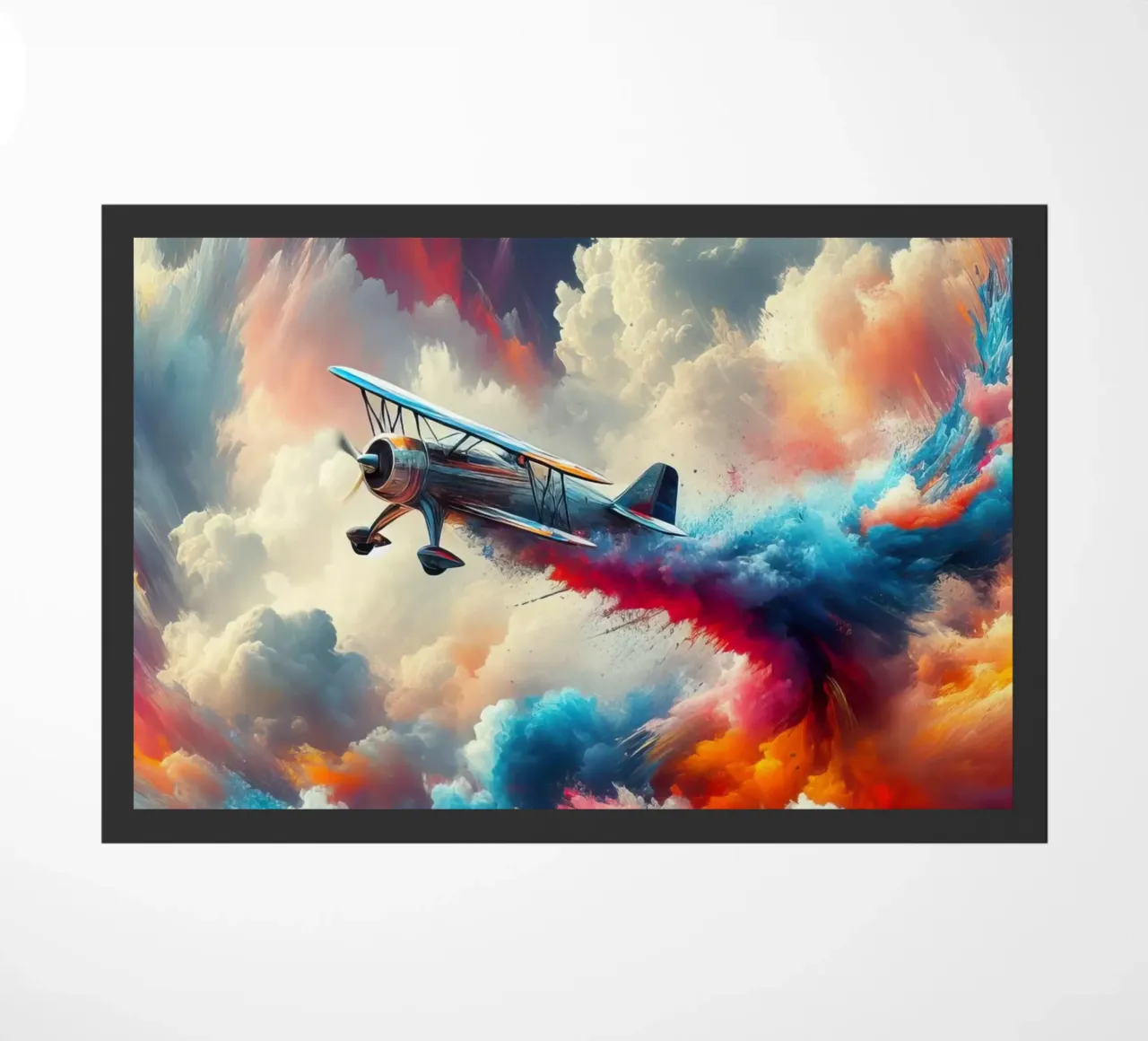 acrobatic plane doormat by 🎁 NOBELART