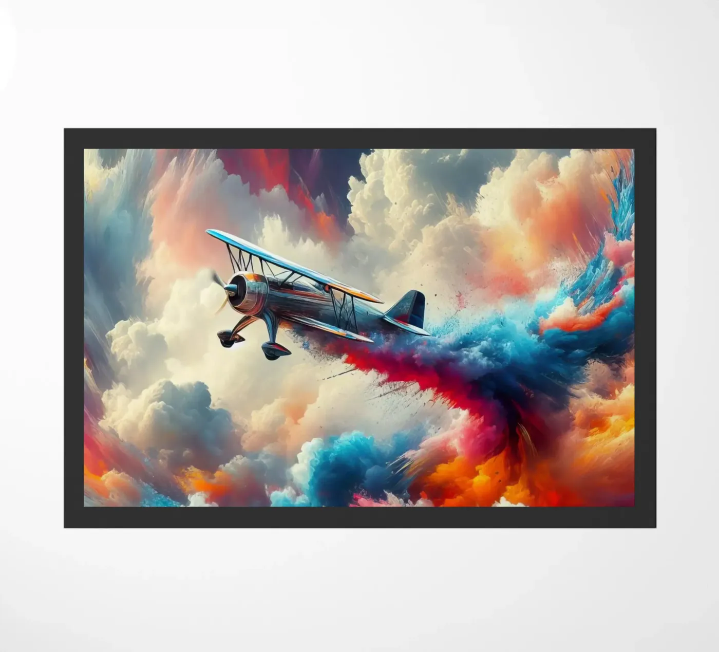 acrobatic plane doormat by 🎁 NOBELART