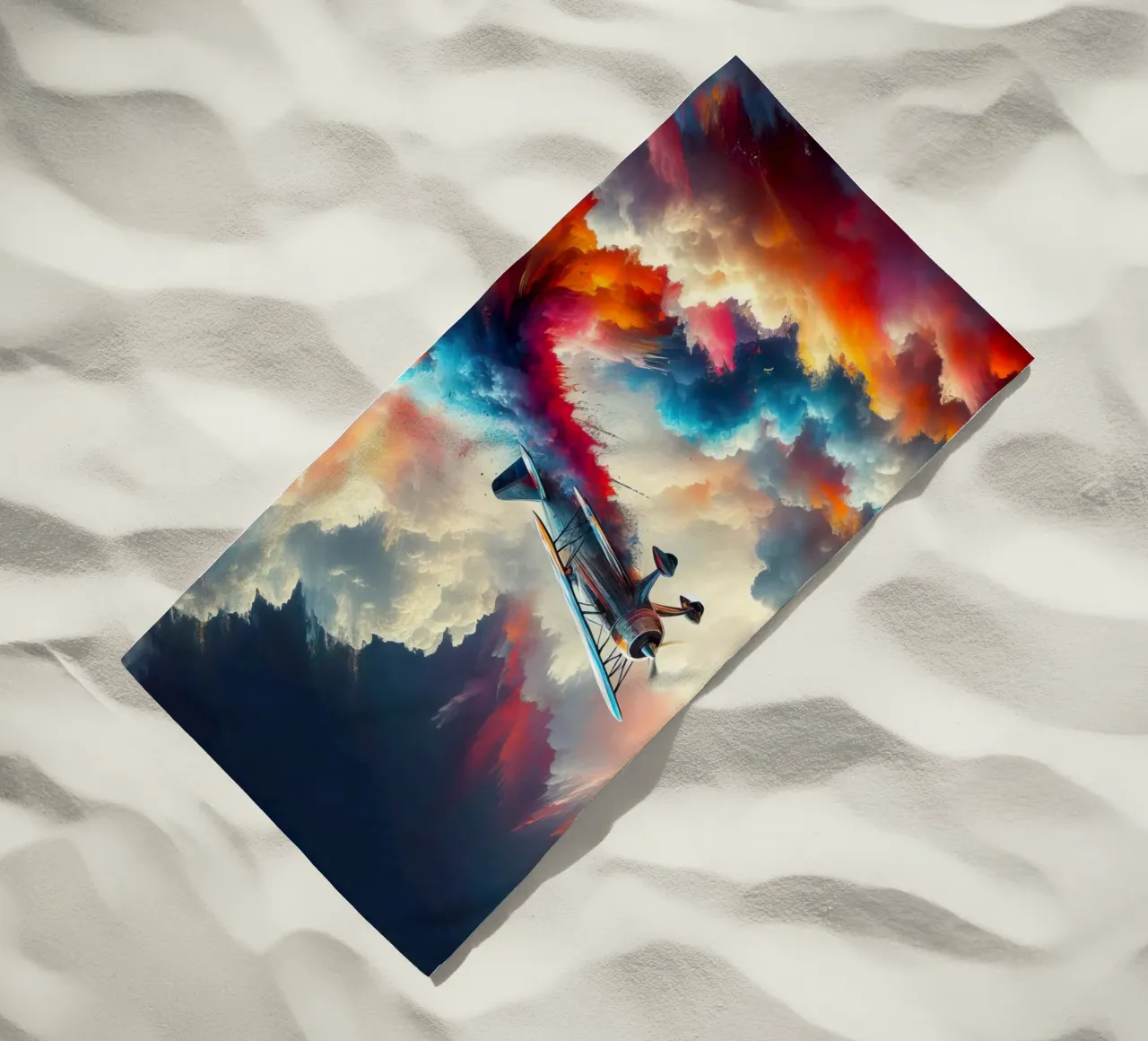 aereo acrobatico telo mare da 🎁 NOBELART