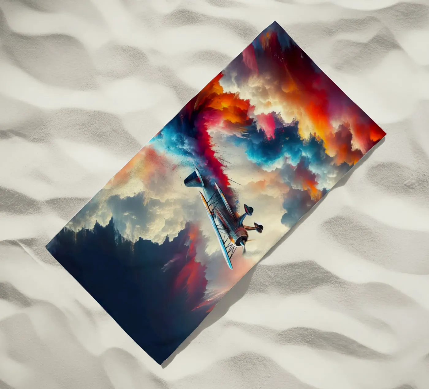 aereo acrobatico telo mare da 🎁 NOBELART